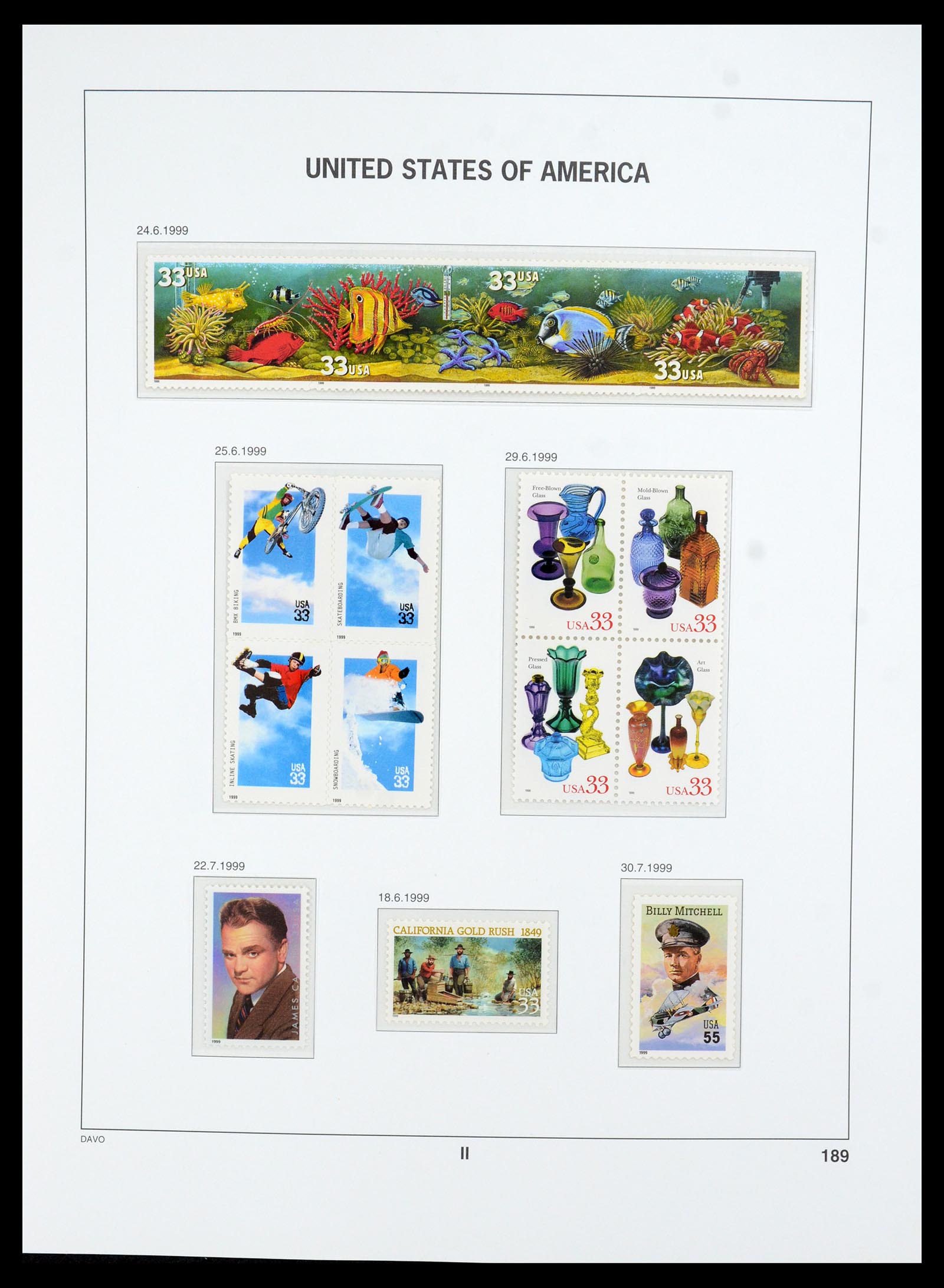 35732 191 - Stamp Collection 35732 USA 1970-2001.