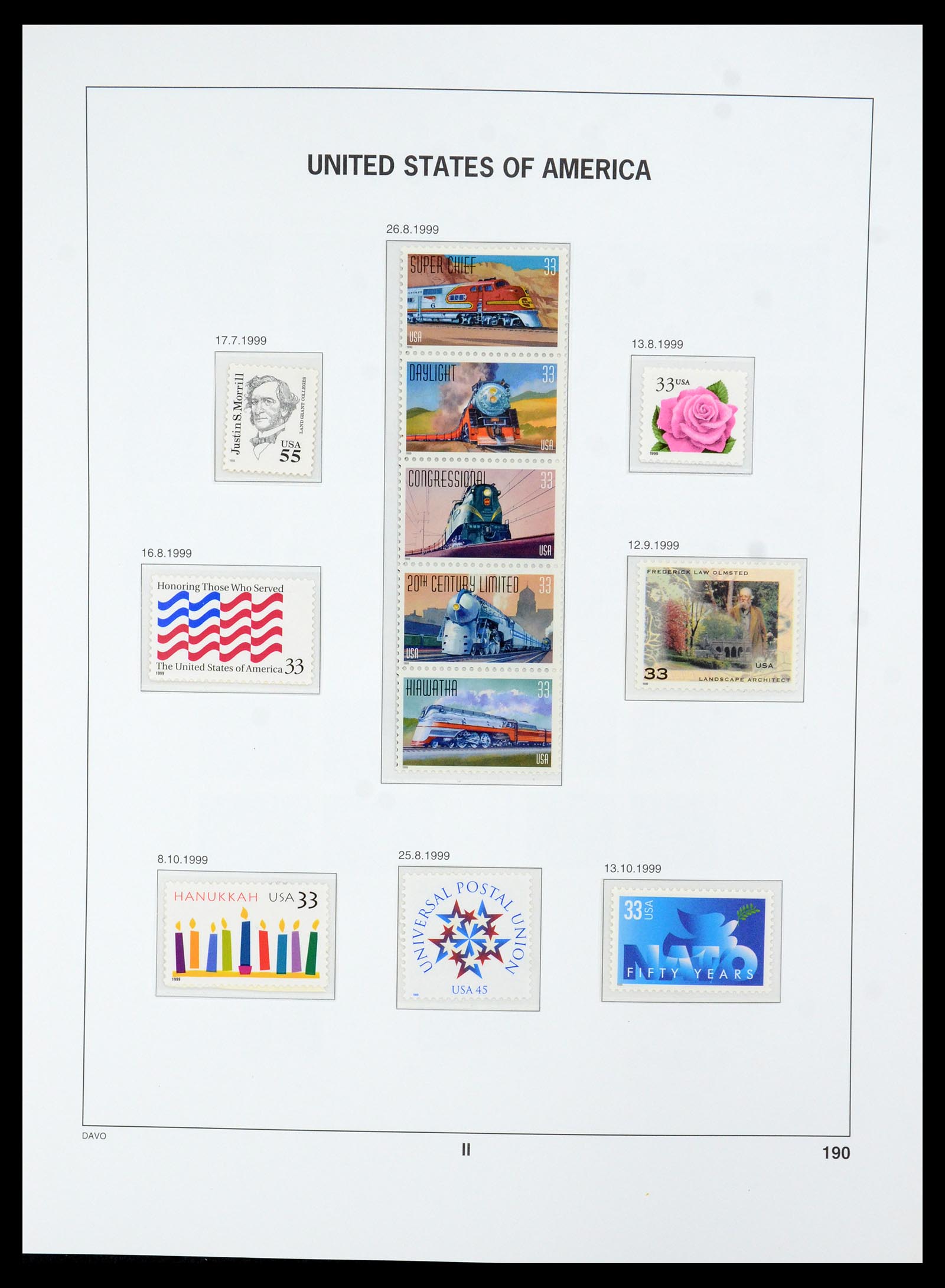 35732 192 - Stamp Collection 35732 USA 1970-2001.