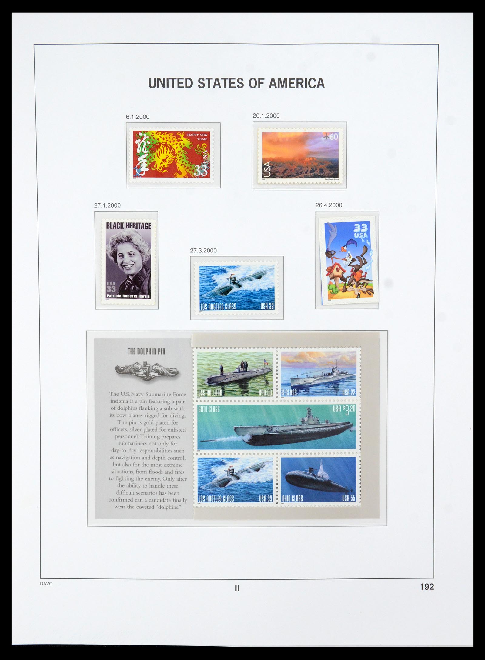 35732 195 - Stamp Collection 35732 USA 1970-2001.