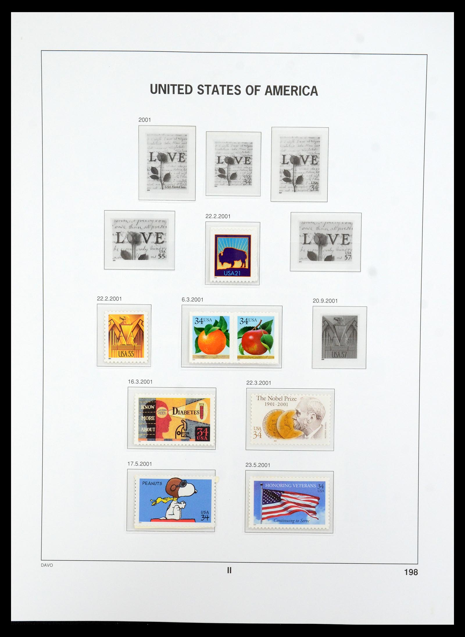 35732 201 - Stamp Collection 35732 USA 1970-2001.