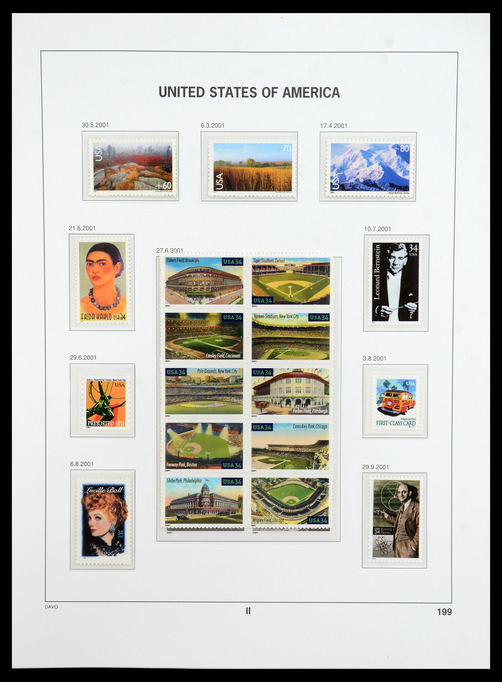 35732 202 - Stamp Collection 35732 USA 1970-2001.