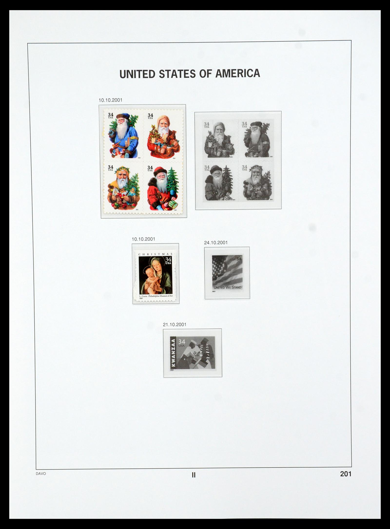 35732 204 - Stamp Collection 35732 USA 1970-2001.