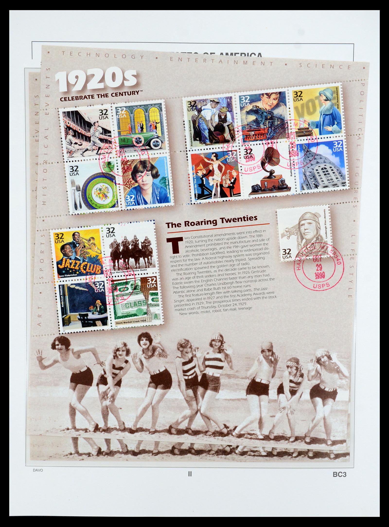 35732 207 - Stamp Collection 35732 USA 1970-2001.