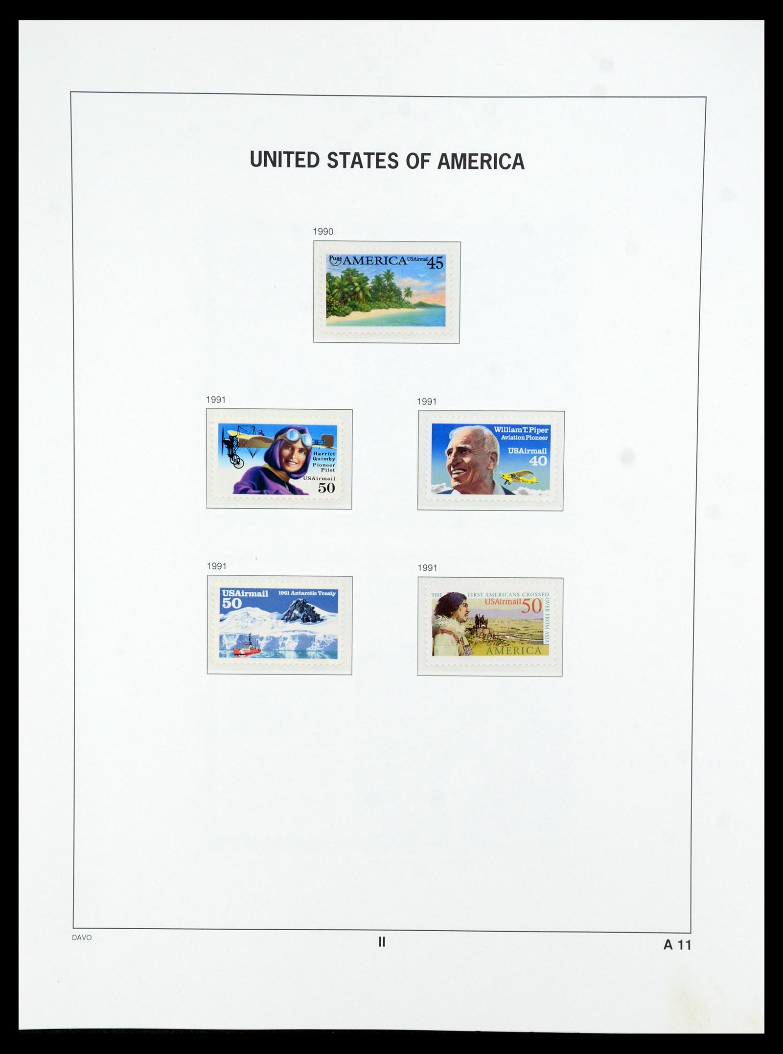 35732 216 - Stamp Collection 35732 USA 1970-2001.