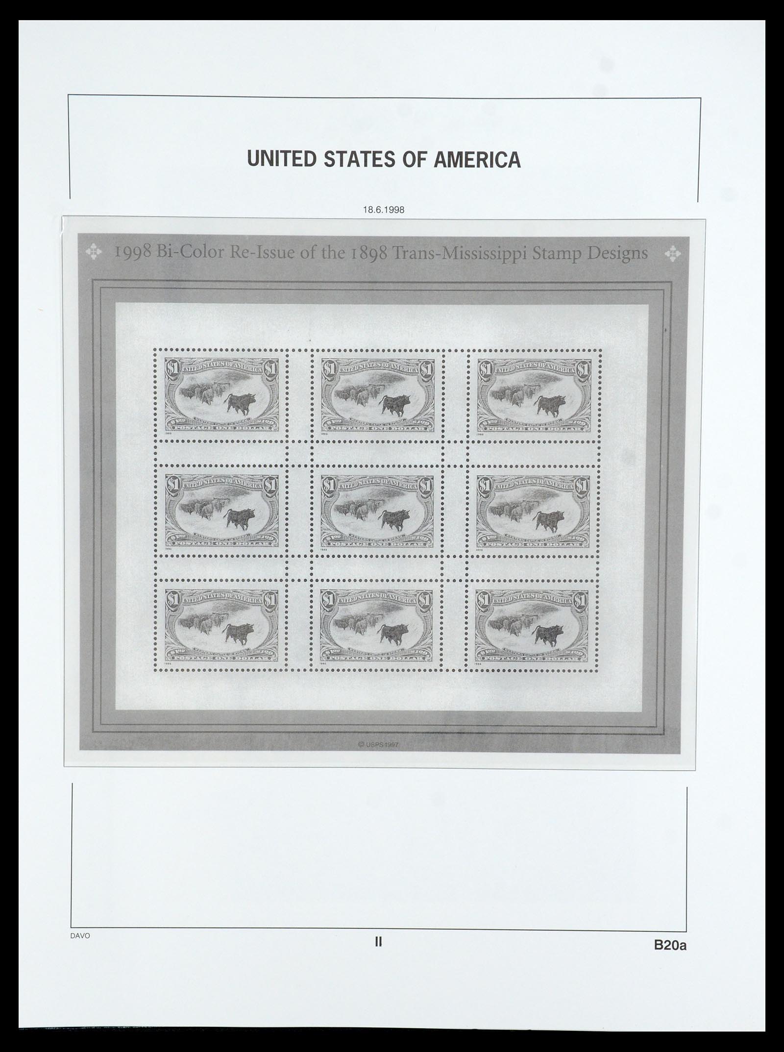 35732 225 - Postzegelverzameling 35732 USA 1970-2001.