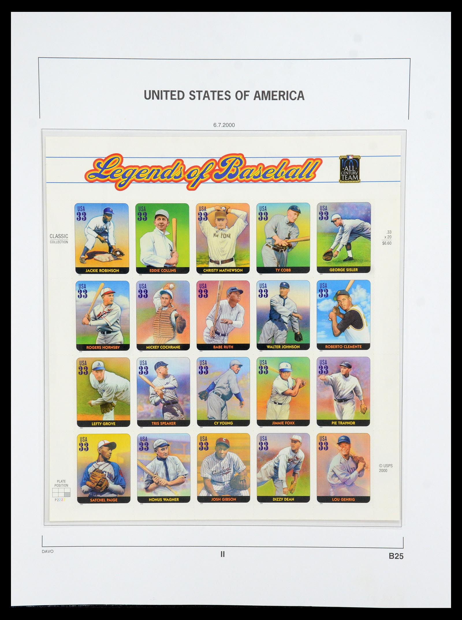 35732 230 - Stamp Collection 35732 USA 1970-2001.