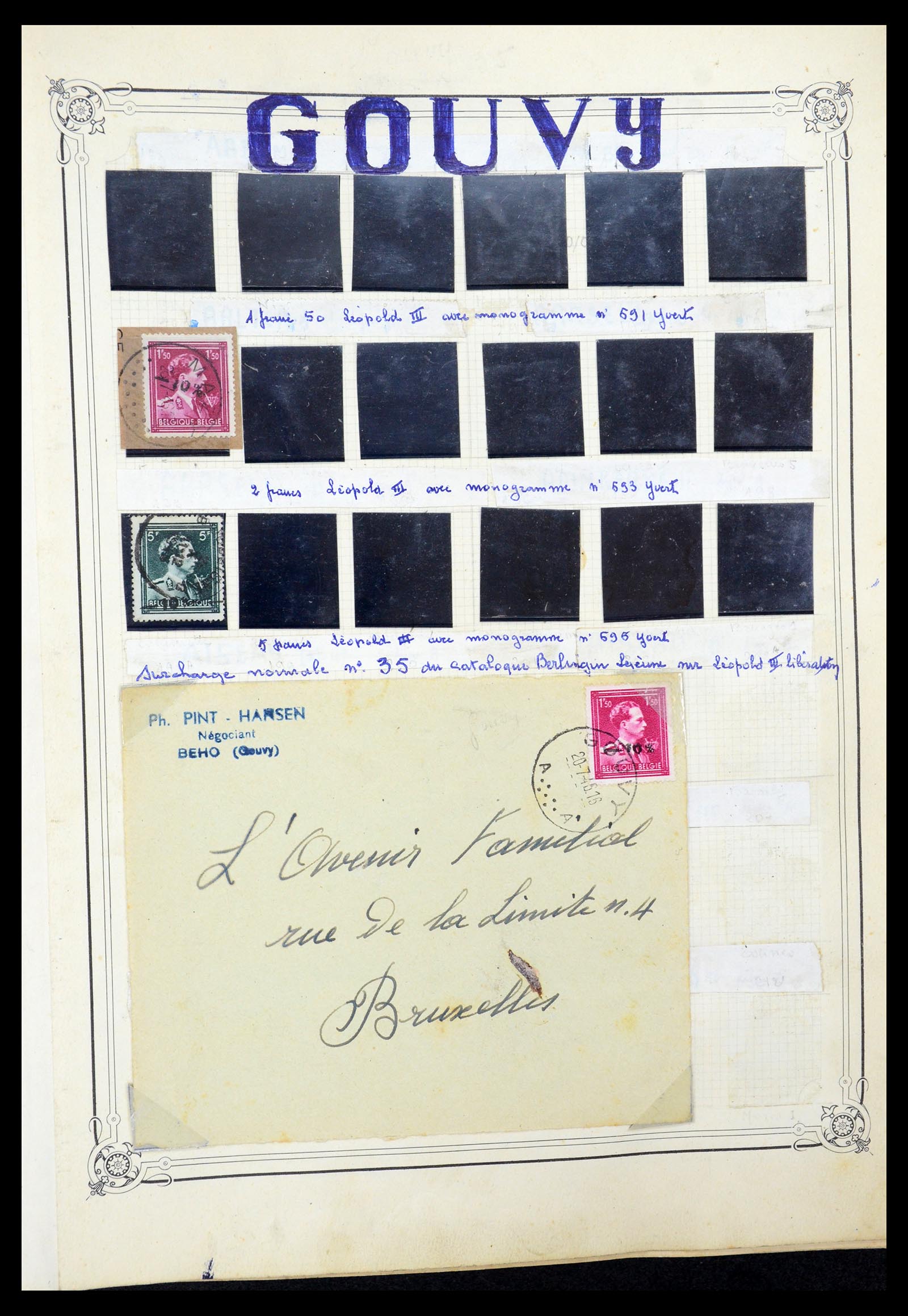 35733 011 - Stamp Collection 35733 Belgium 1946 -10% overprints.