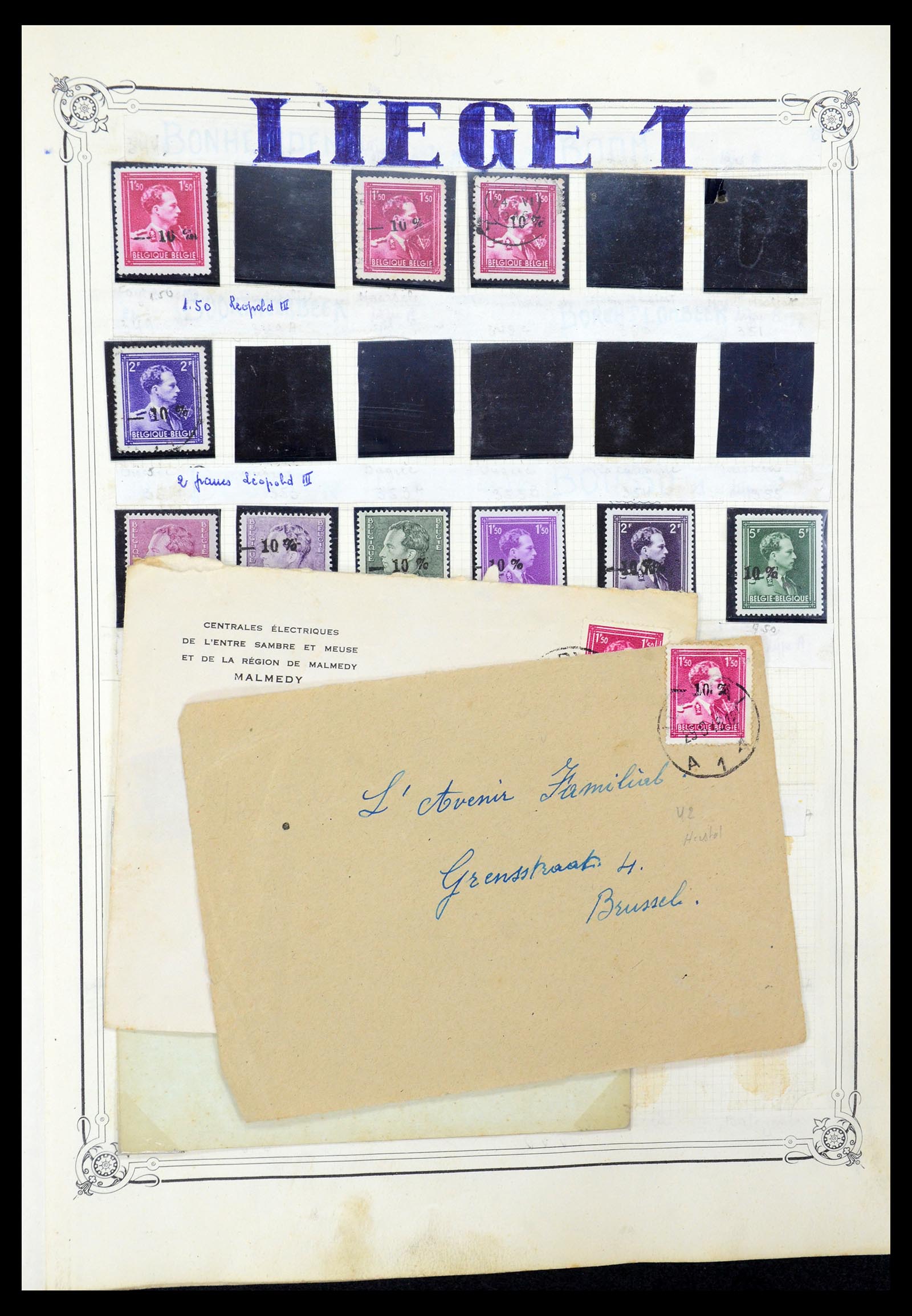 35733 013 - Stamp Collection 35733 Belgium 1946 -10% overprints.