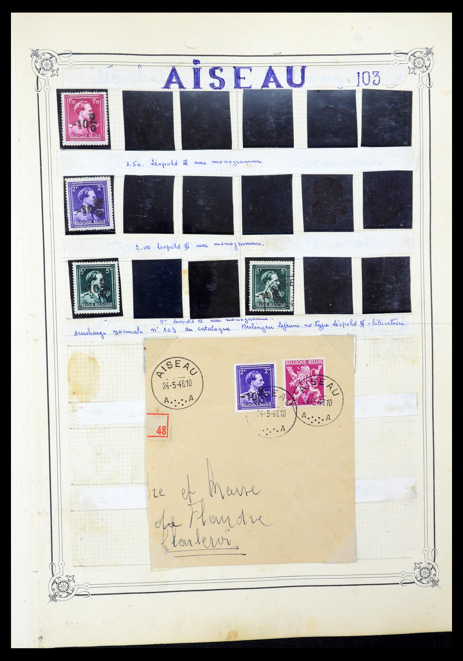 35733 035 - Stamp Collection 35733 Belgium 1946 -10% overprints.