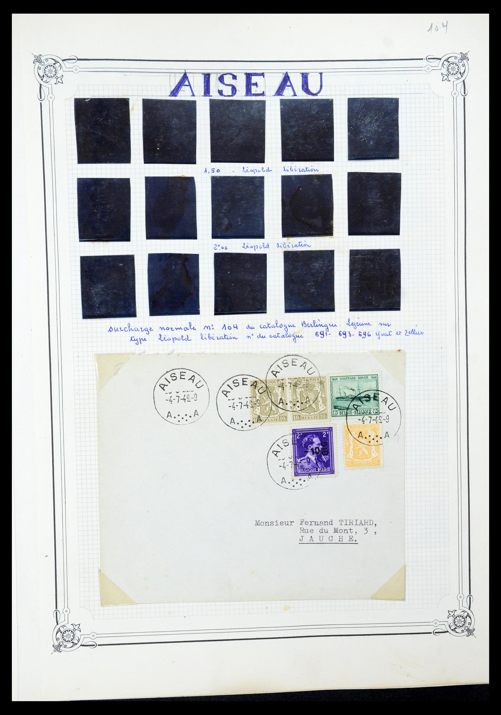 35733 036 - Stamp Collection 35733 Belgium 1946 -10% overprints.