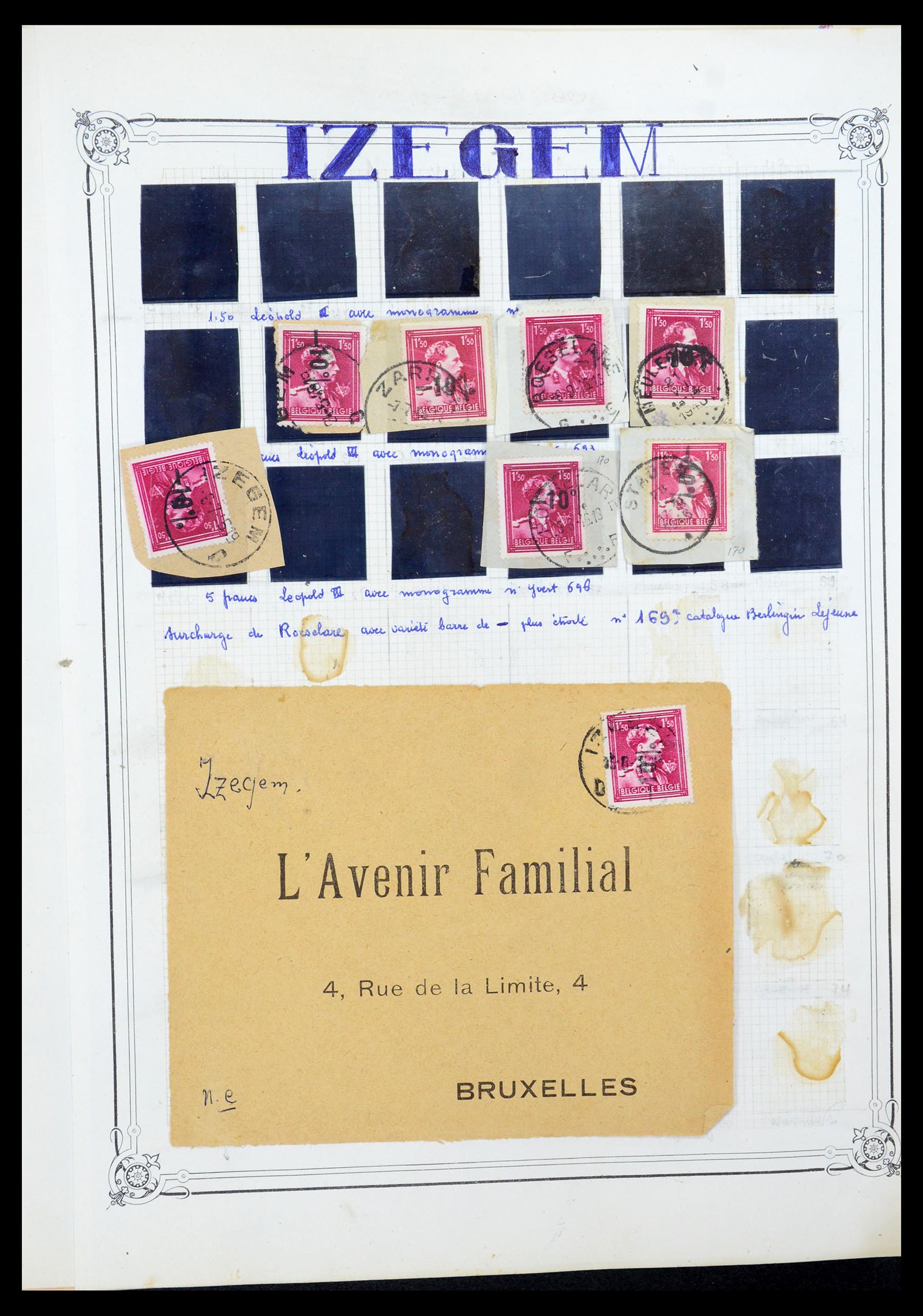 35733 038 - Stamp Collection 35733 Belgium 1946 -10% overprints.