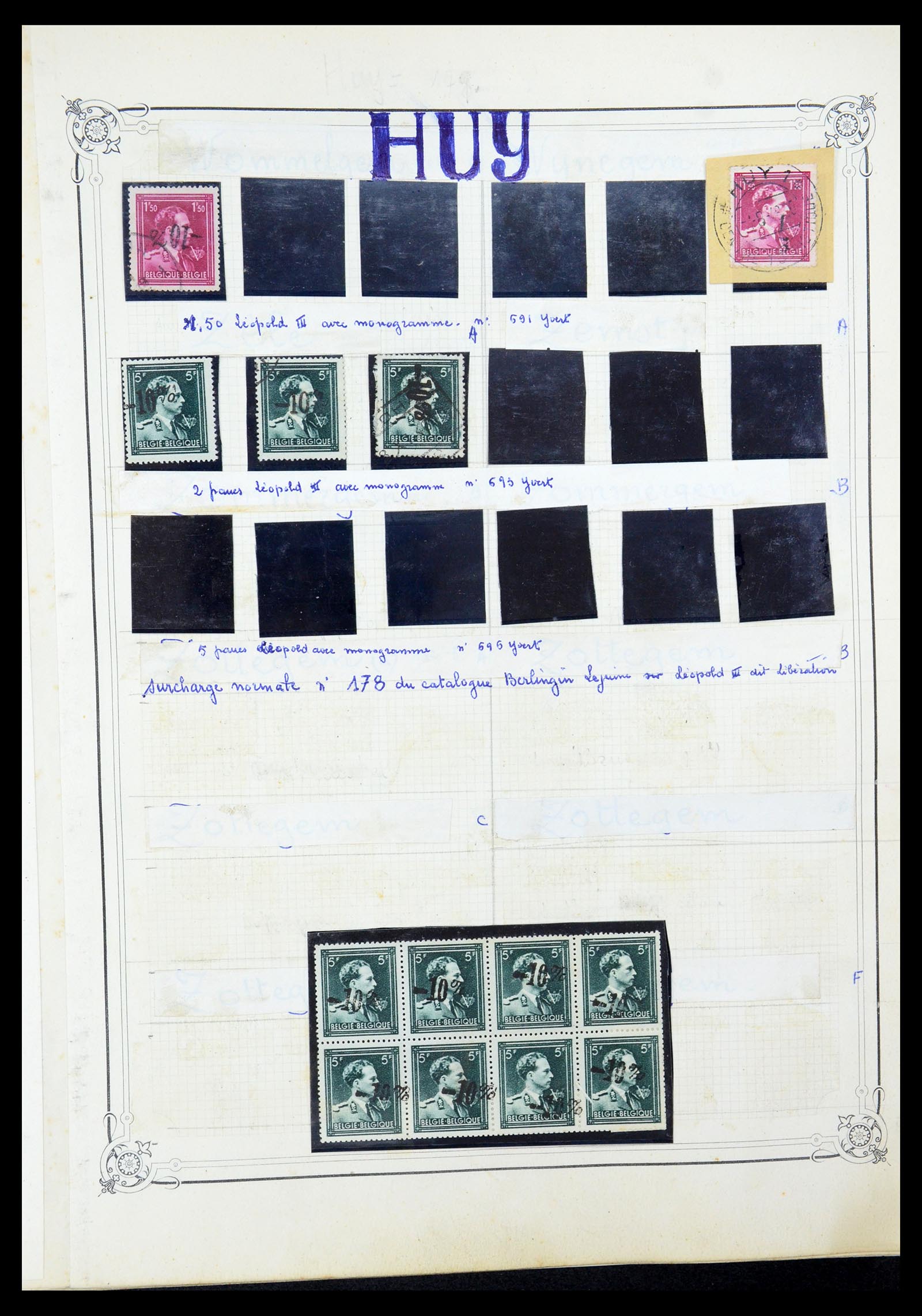 35733 041 - Stamp Collection 35733 Belgium 1946 -10% overprints.
