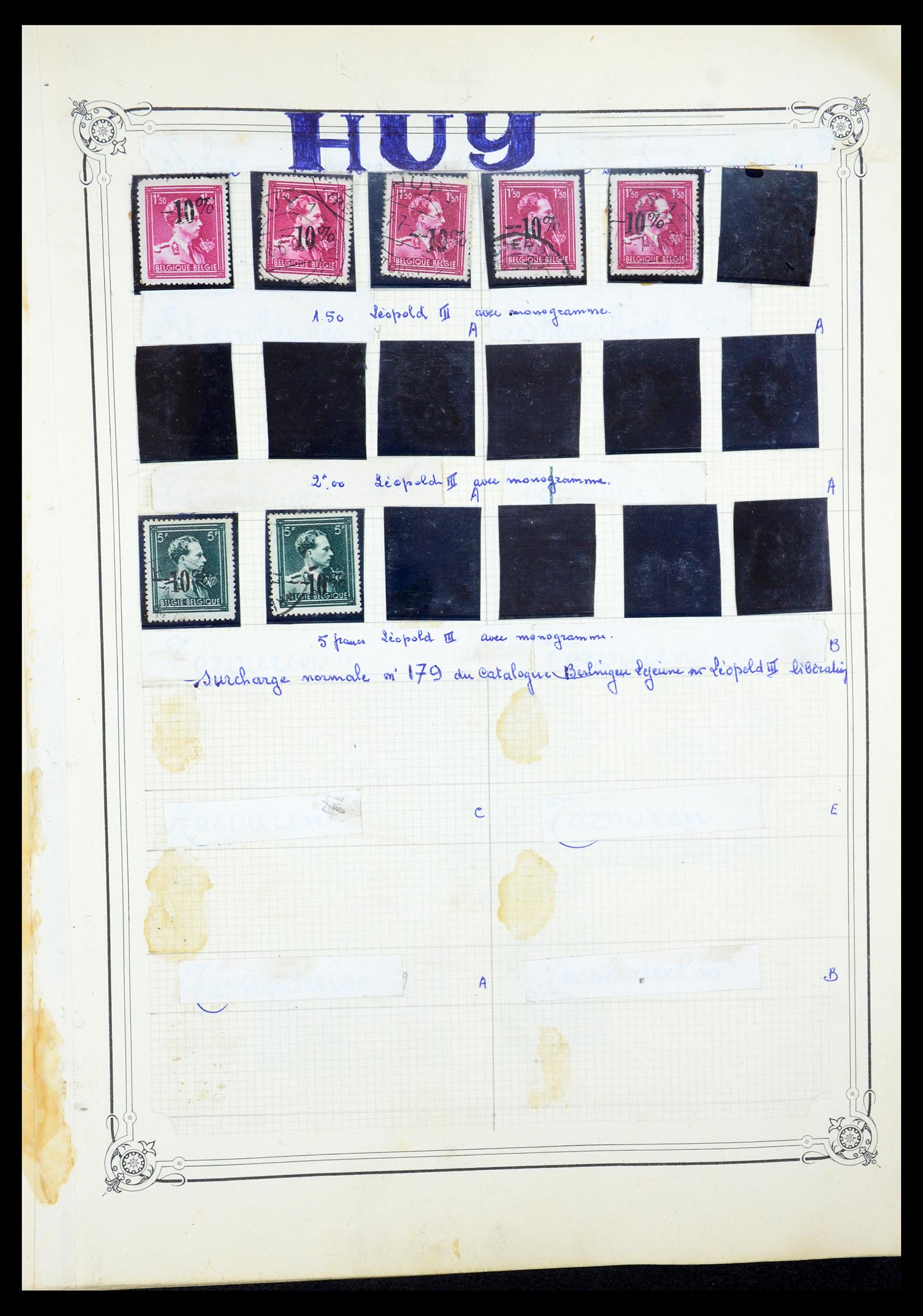 35733 042 - Stamp Collection 35733 Belgium 1946 -10% overprints.