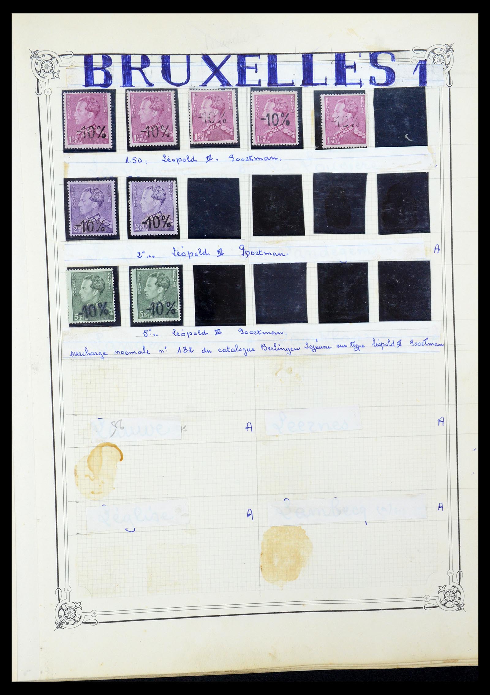 35733 045 - Stamp Collection 35733 Belgium 1946 -10% overprints.