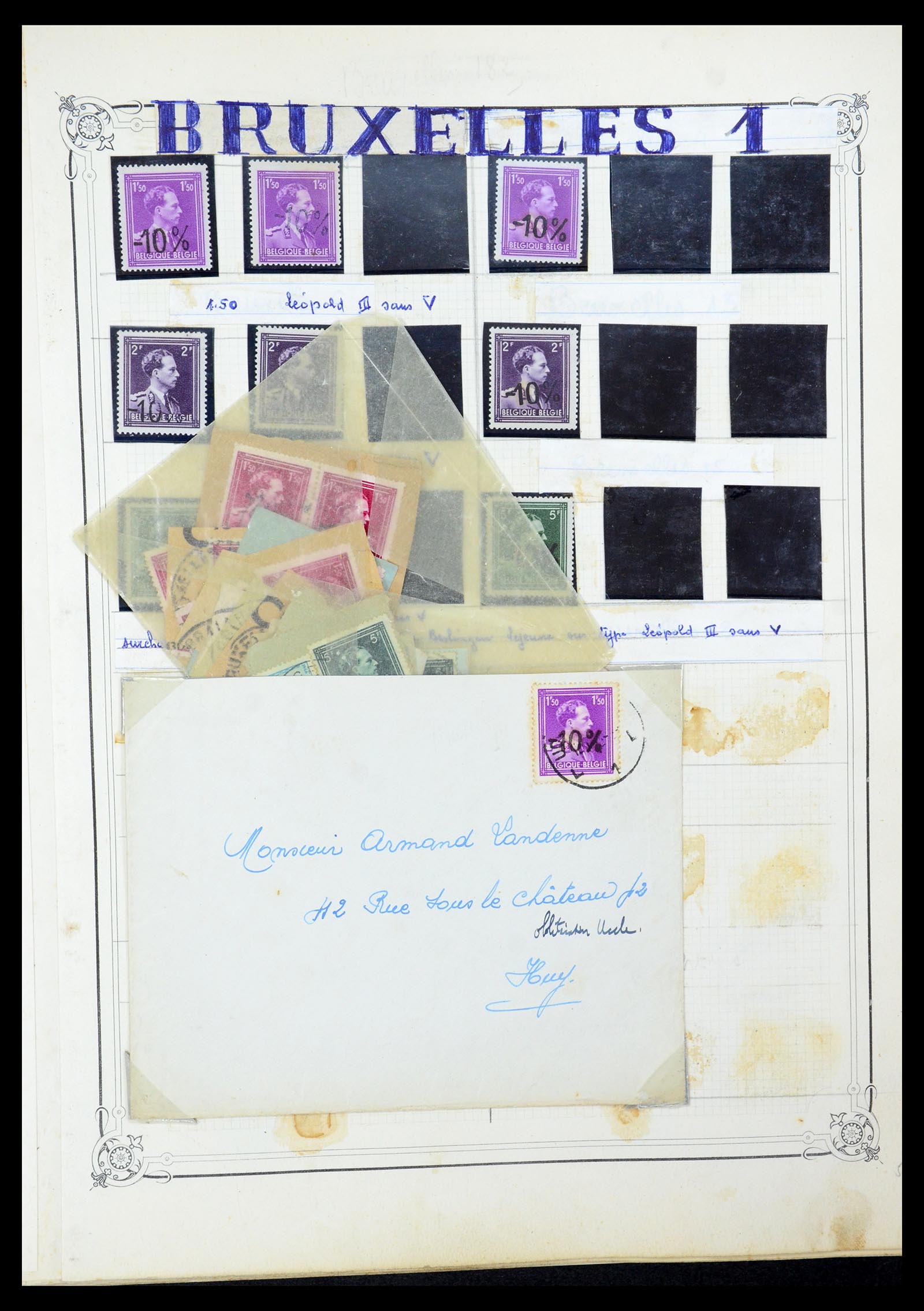 35733 046 - Stamp Collection 35733 Belgium 1946 -10% overprints.
