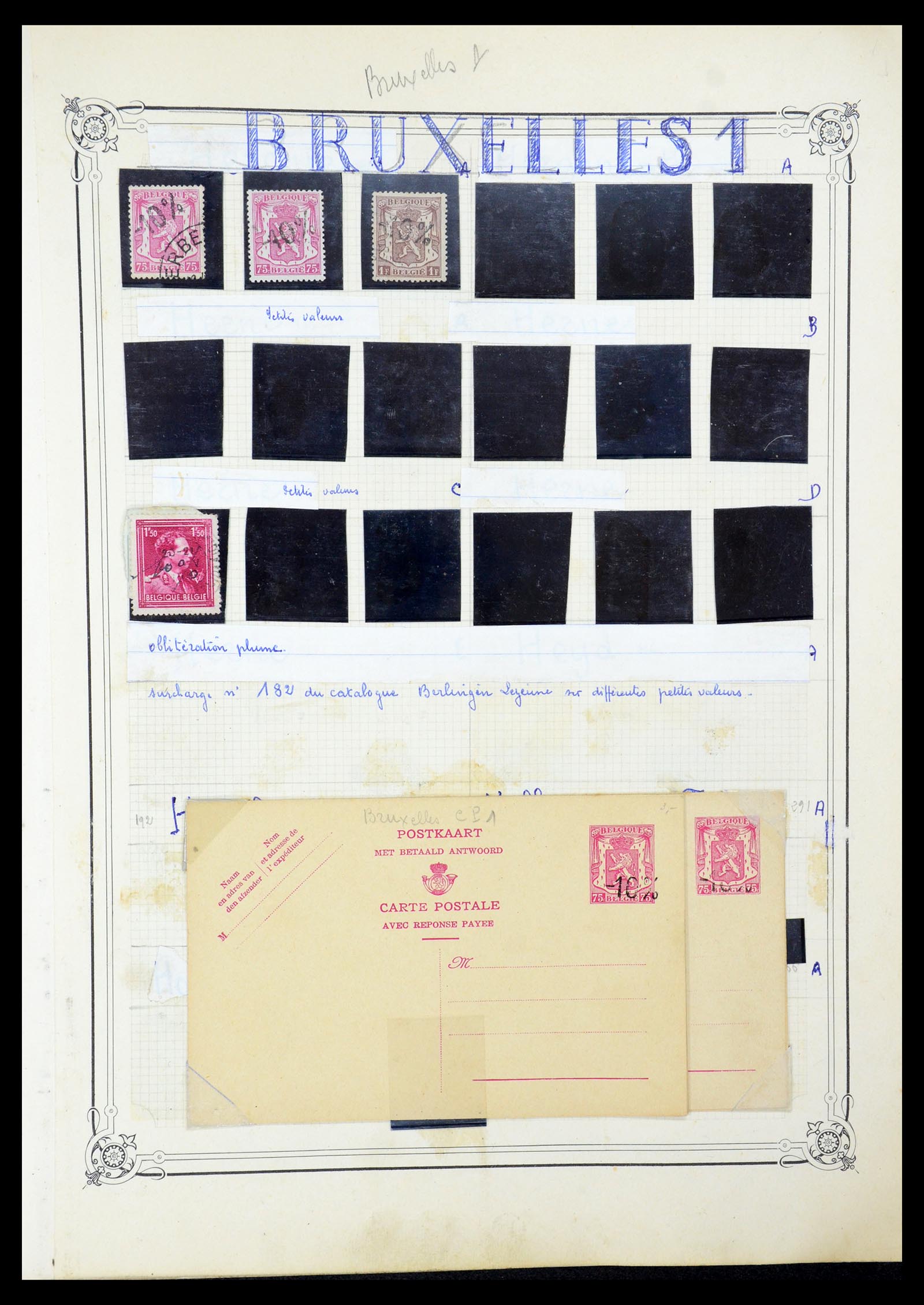 35733 050 - Stamp Collection 35733 Belgium 1946 -10% overprints.