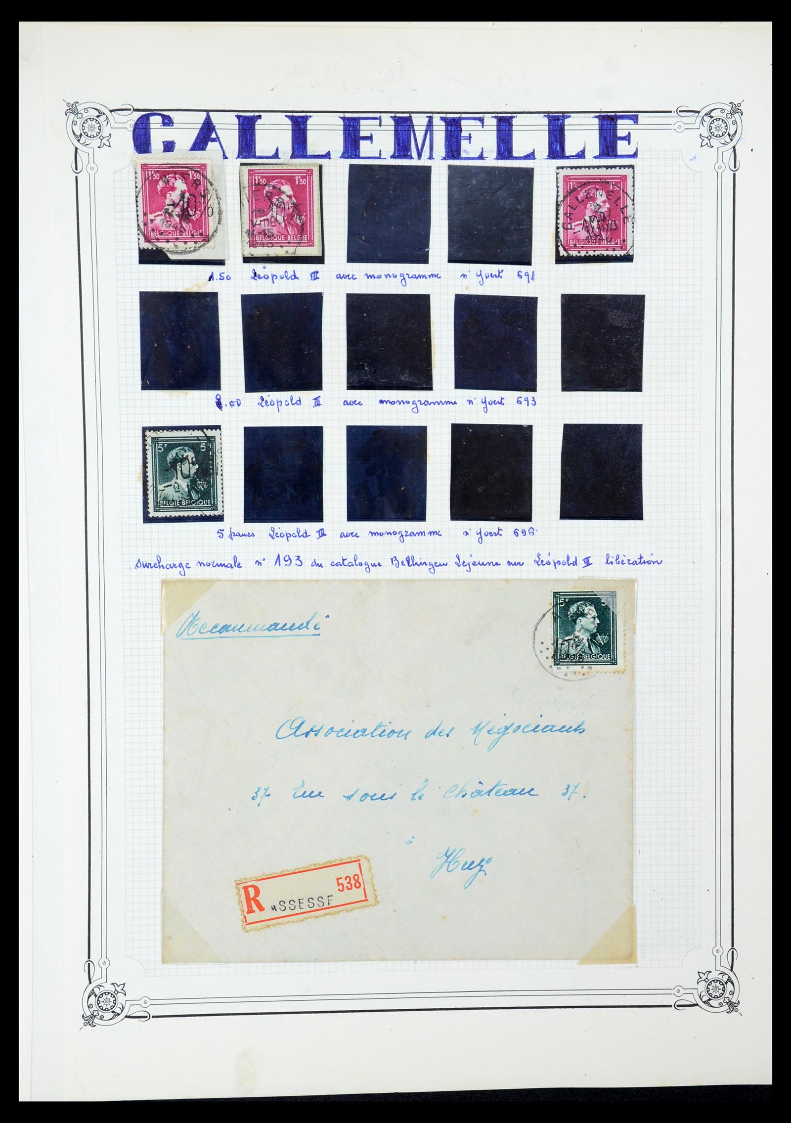 35733 057 - Stamp Collection 35733 Belgium 1946 -10% overprints.