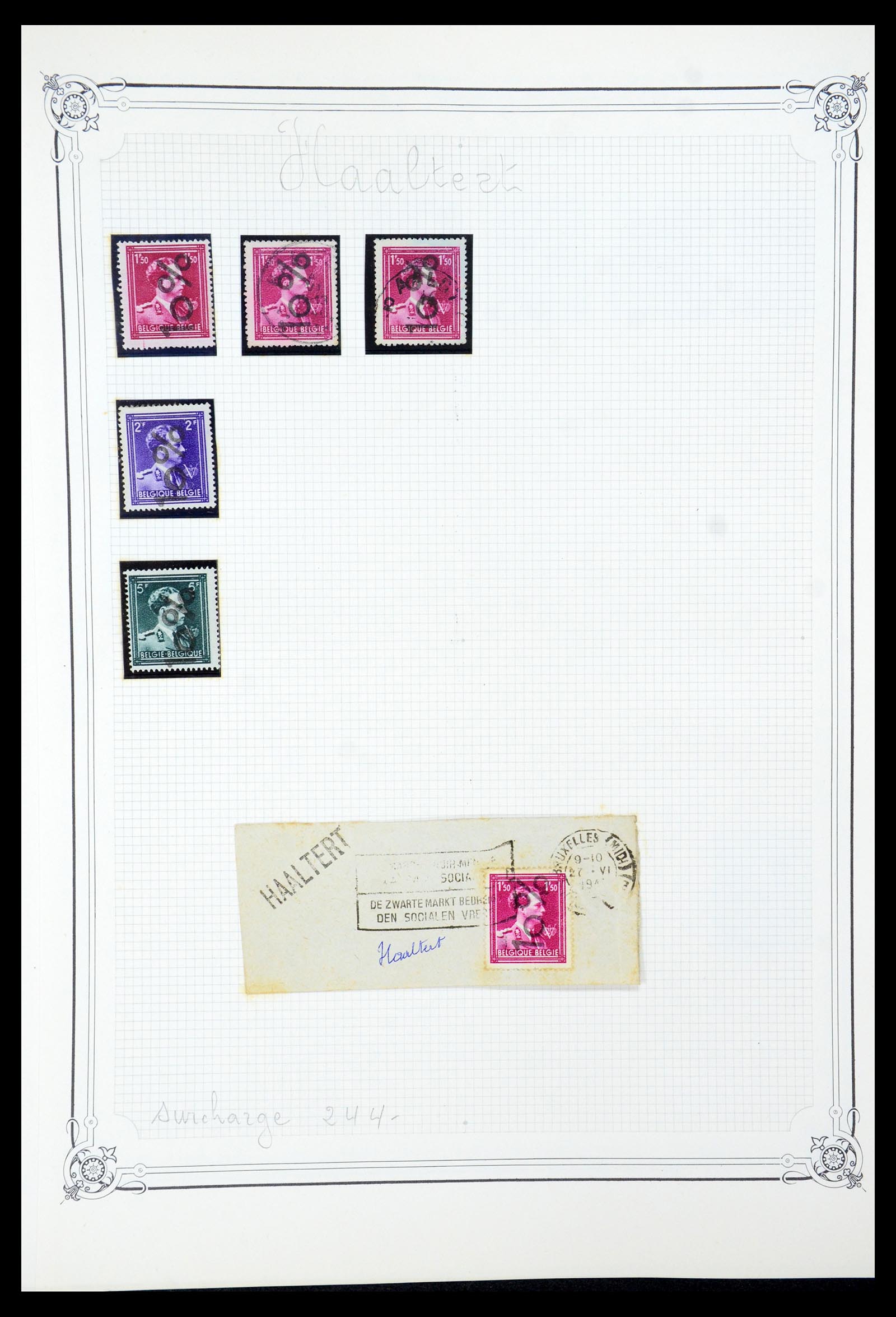 35733 067 - Stamp Collection 35733 Belgium 1946 -10% overprints.