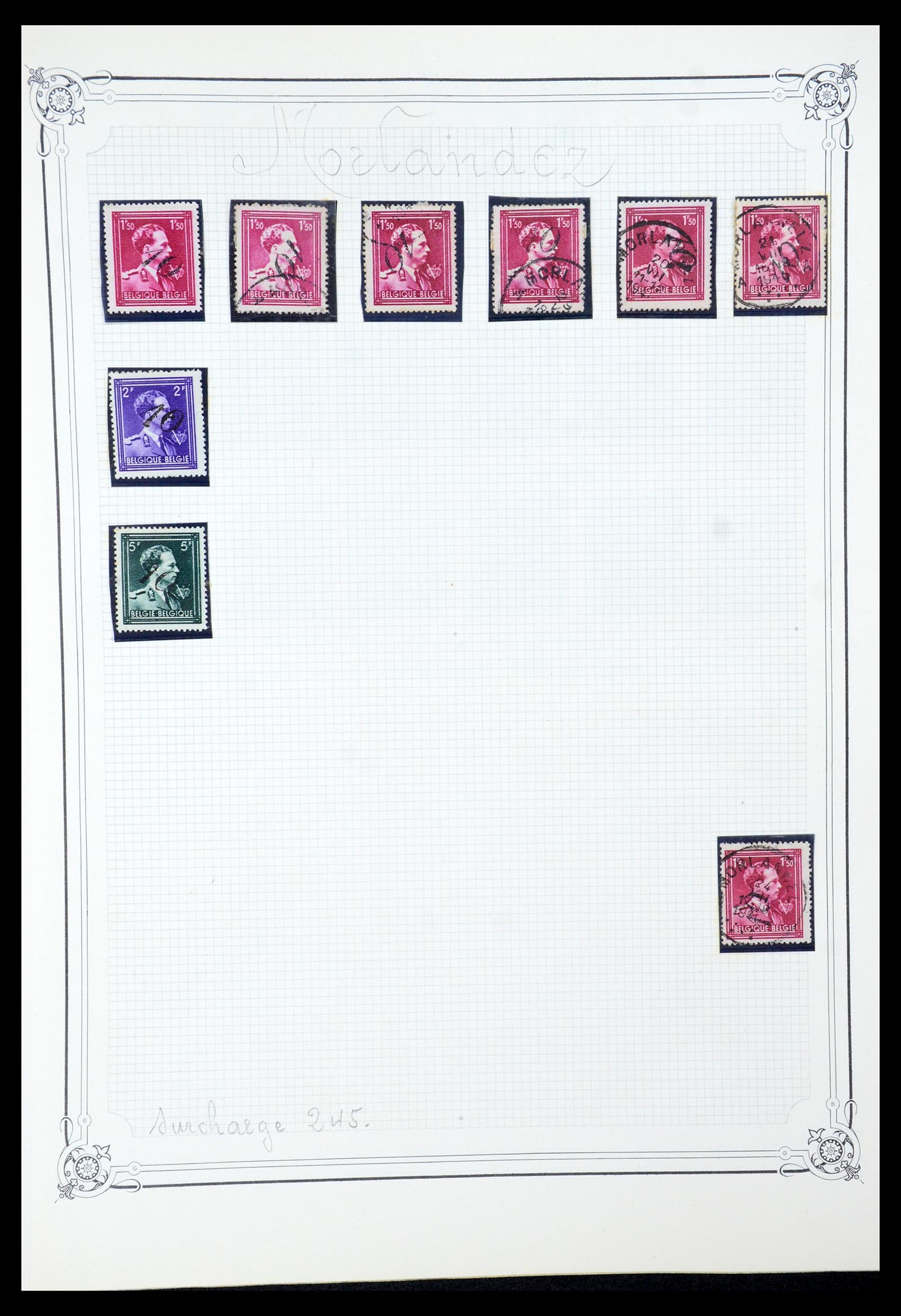 35733 068 - Stamp Collection 35733 Belgium 1946 -10% overprints.