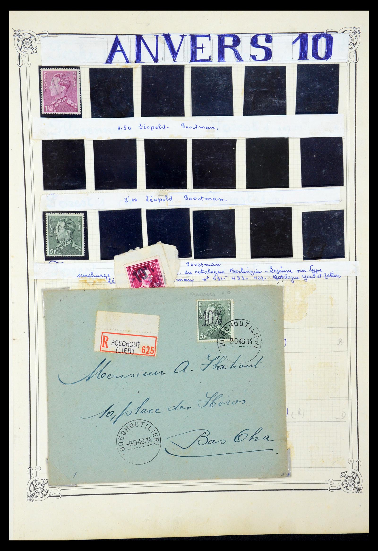 35733 074 - Stamp Collection 35733 Belgium 1946 -10% overprints.