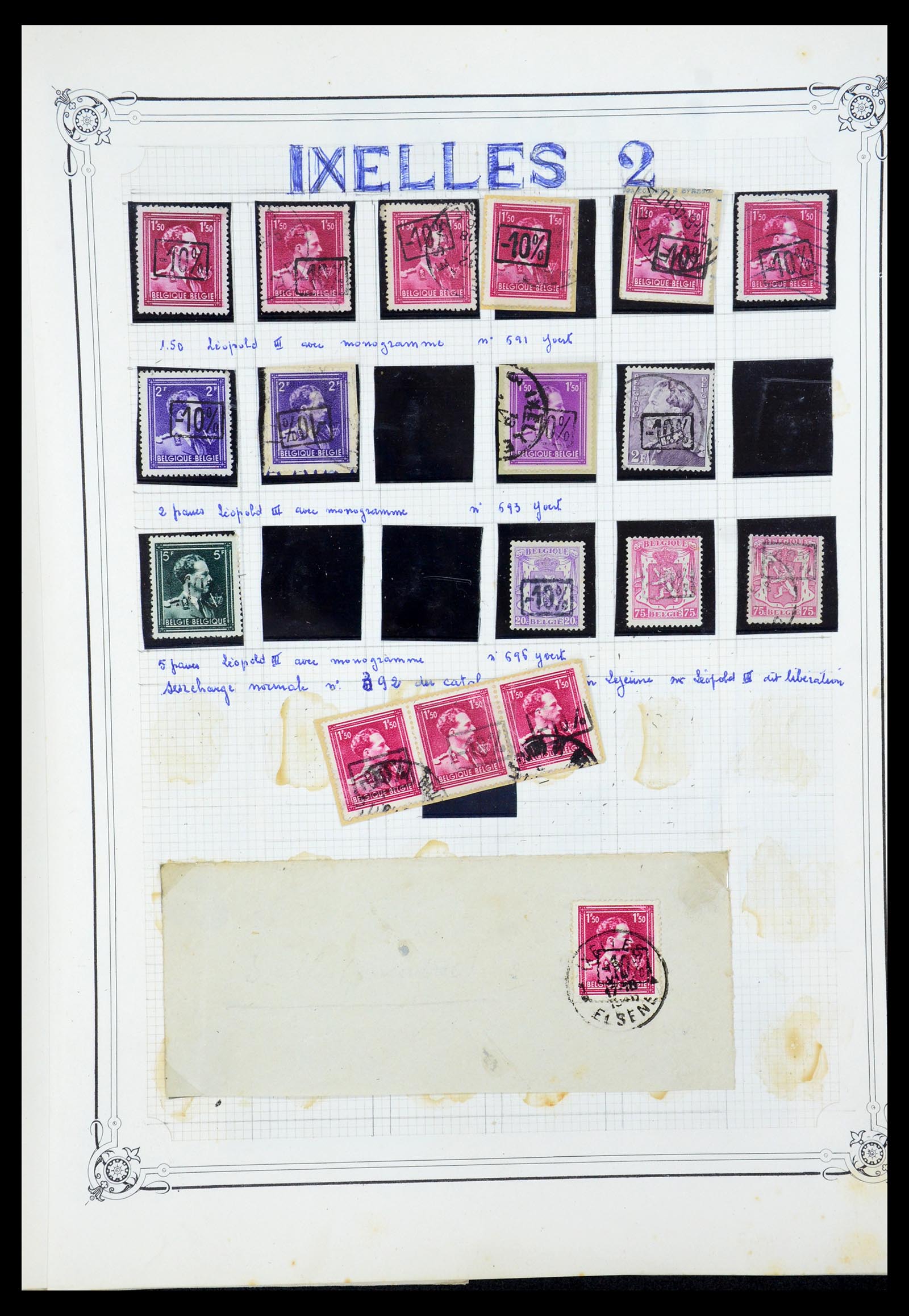 35733 099 - Stamp Collection 35733 Belgium 1946 -10% overprints.