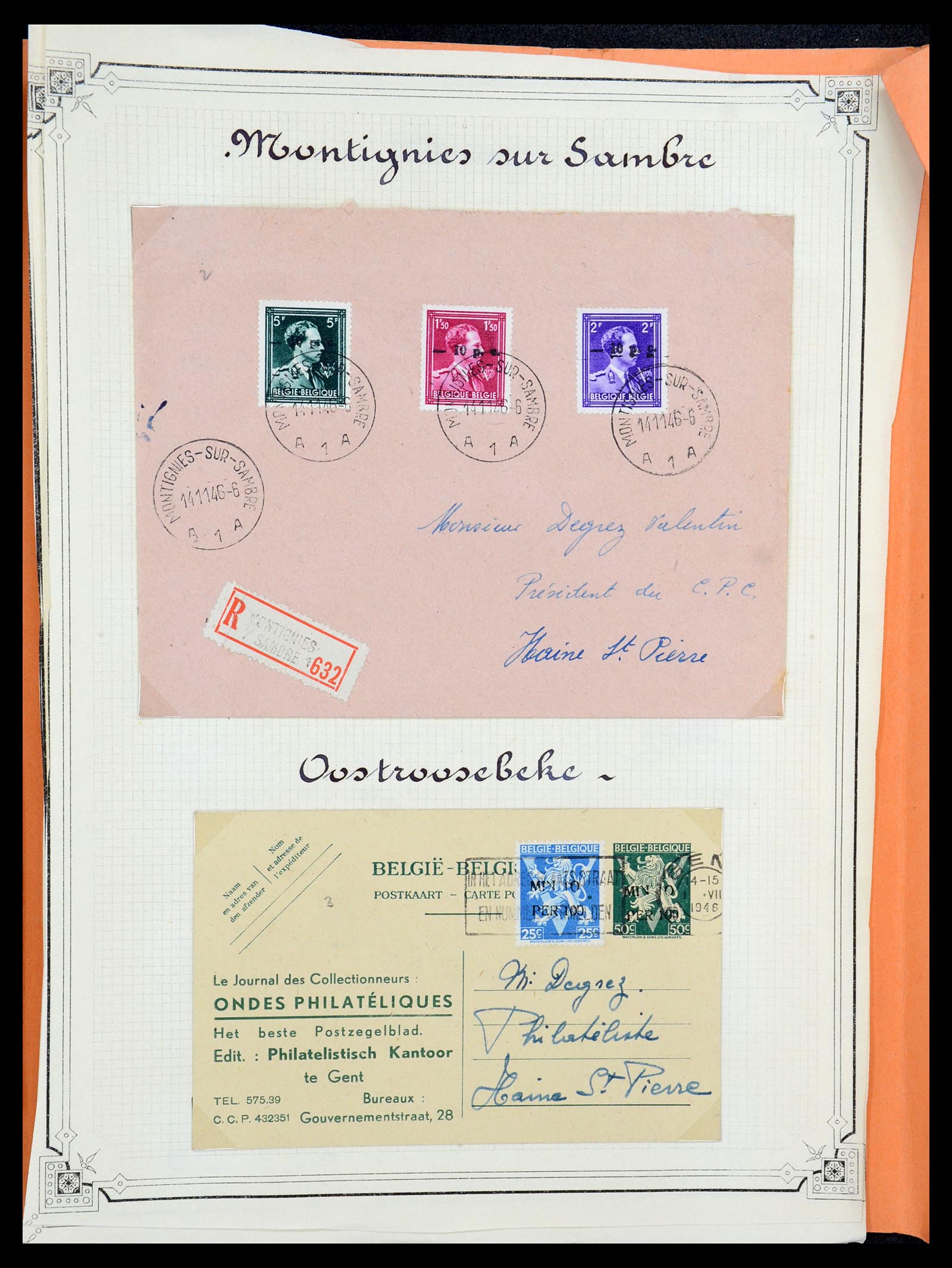 35733 181 - Stamp Collection 35733 Belgium 1946 -10% overprints.