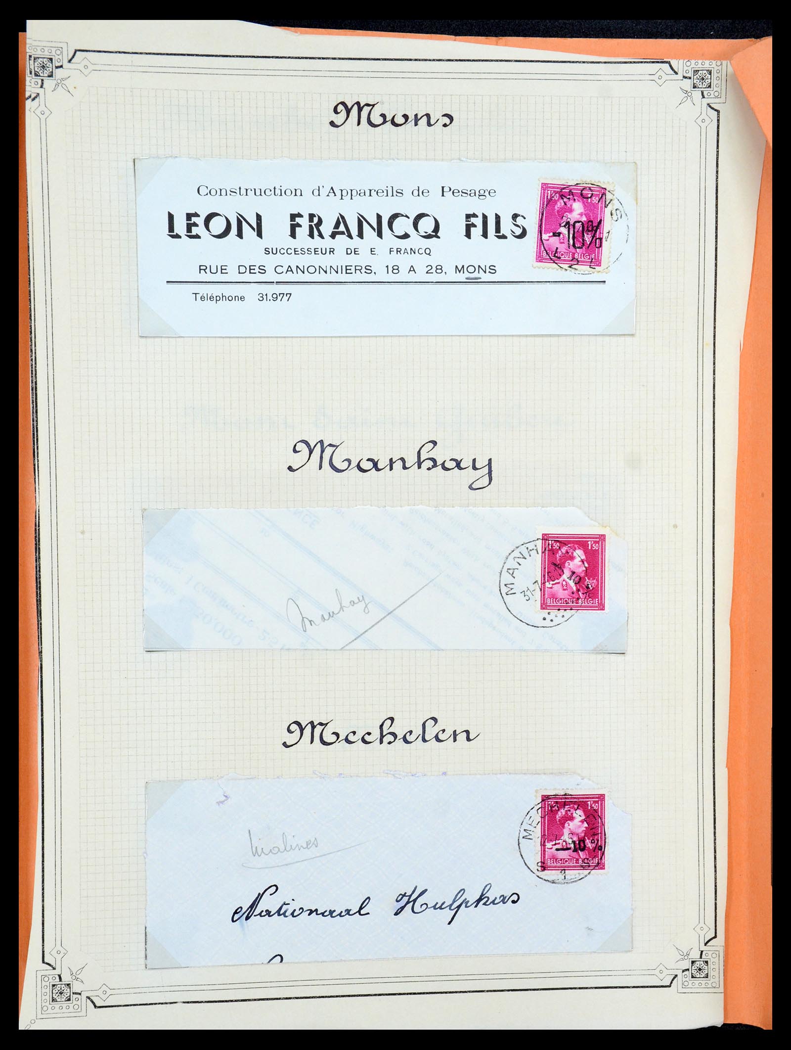 35733 182 - Stamp Collection 35733 Belgium 1946 -10% overprints.