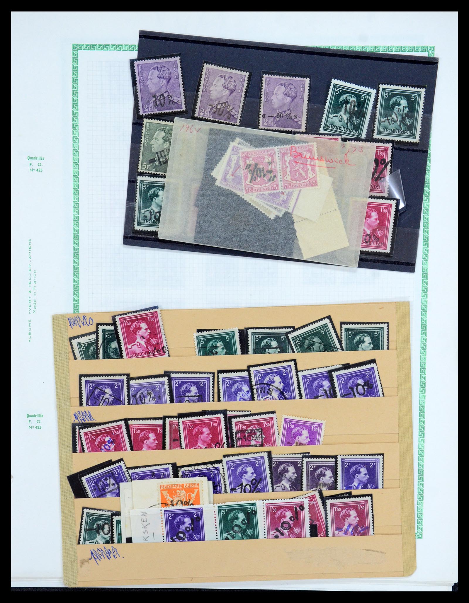 35733 184 - Stamp Collection 35733 Belgium 1946 -10% overprints.