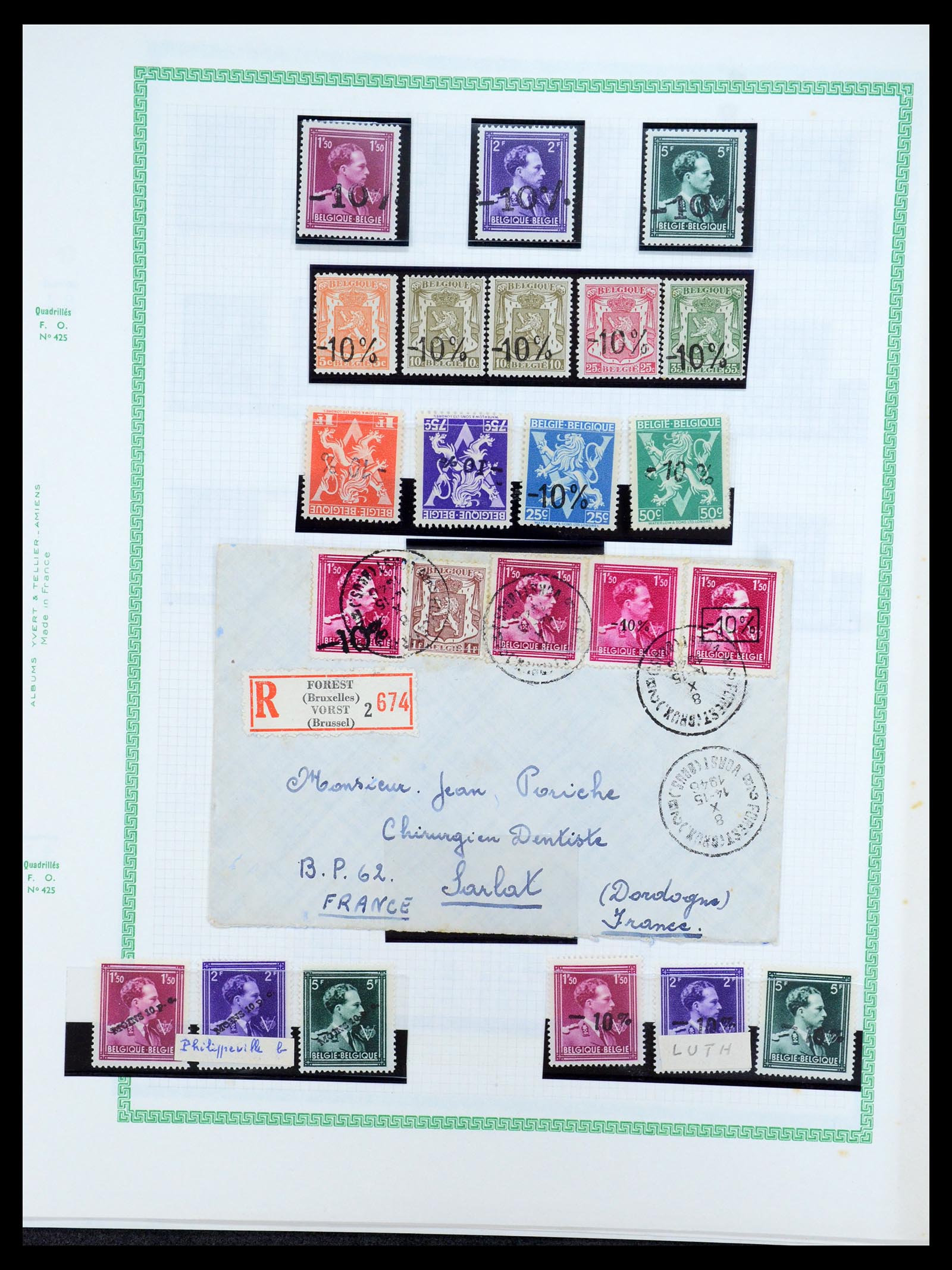 35733 189 - Stamp Collection 35733 Belgium 1946 -10% overprints.