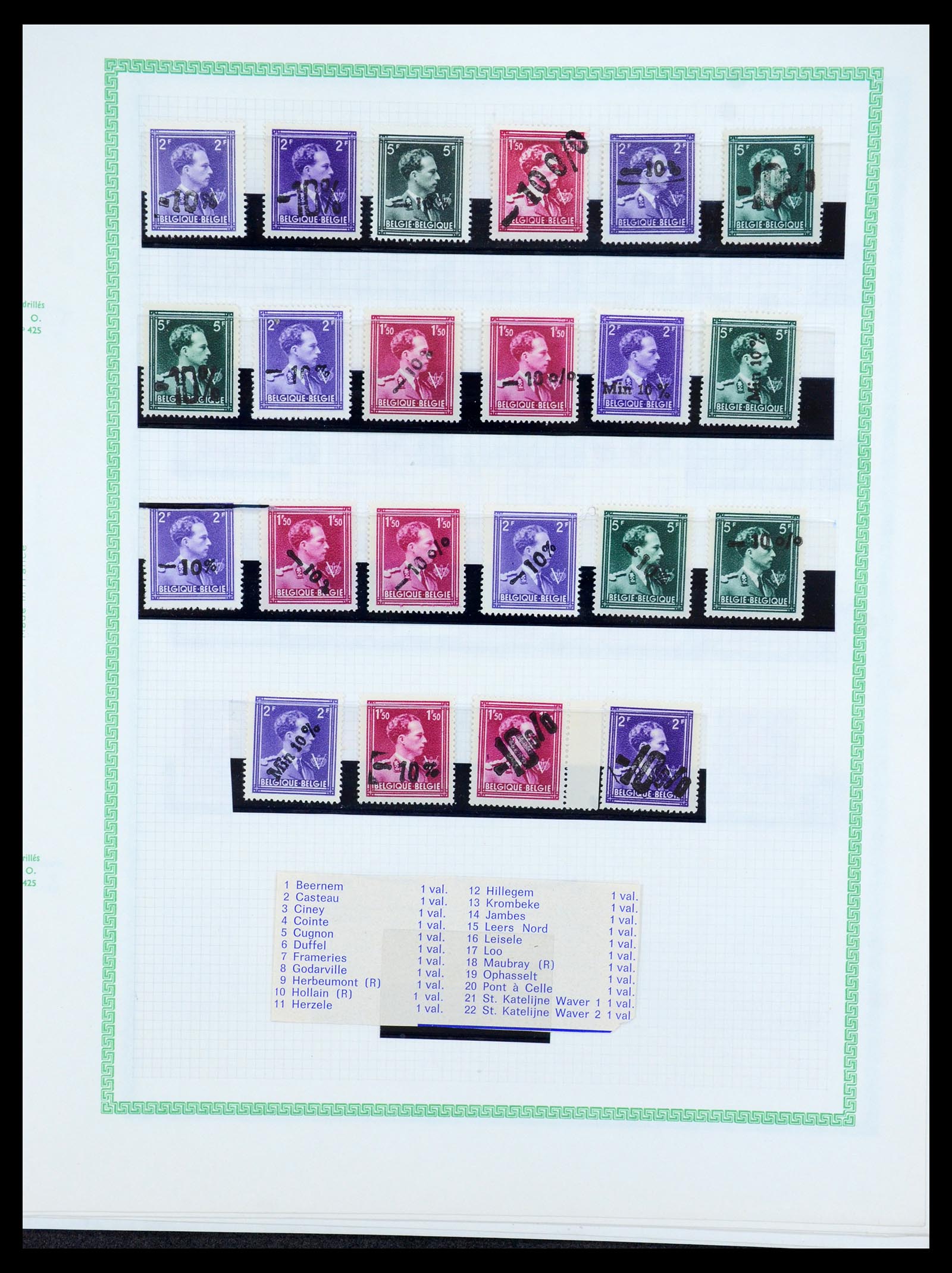 35733 190 - Stamp Collection 35733 Belgium 1946 -10% overprints.