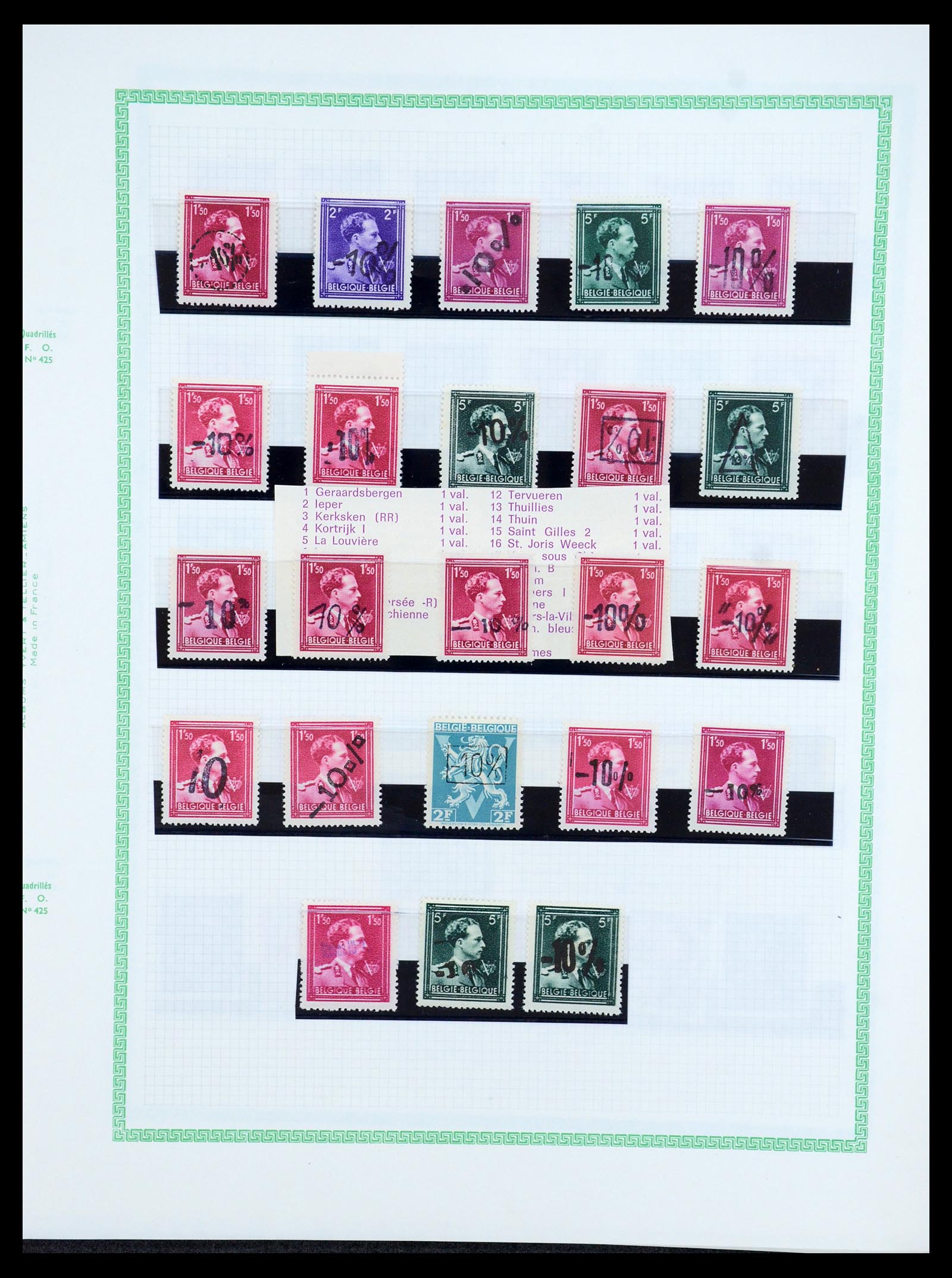 35733 191 - Stamp Collection 35733 Belgium 1946 -10% overprints.