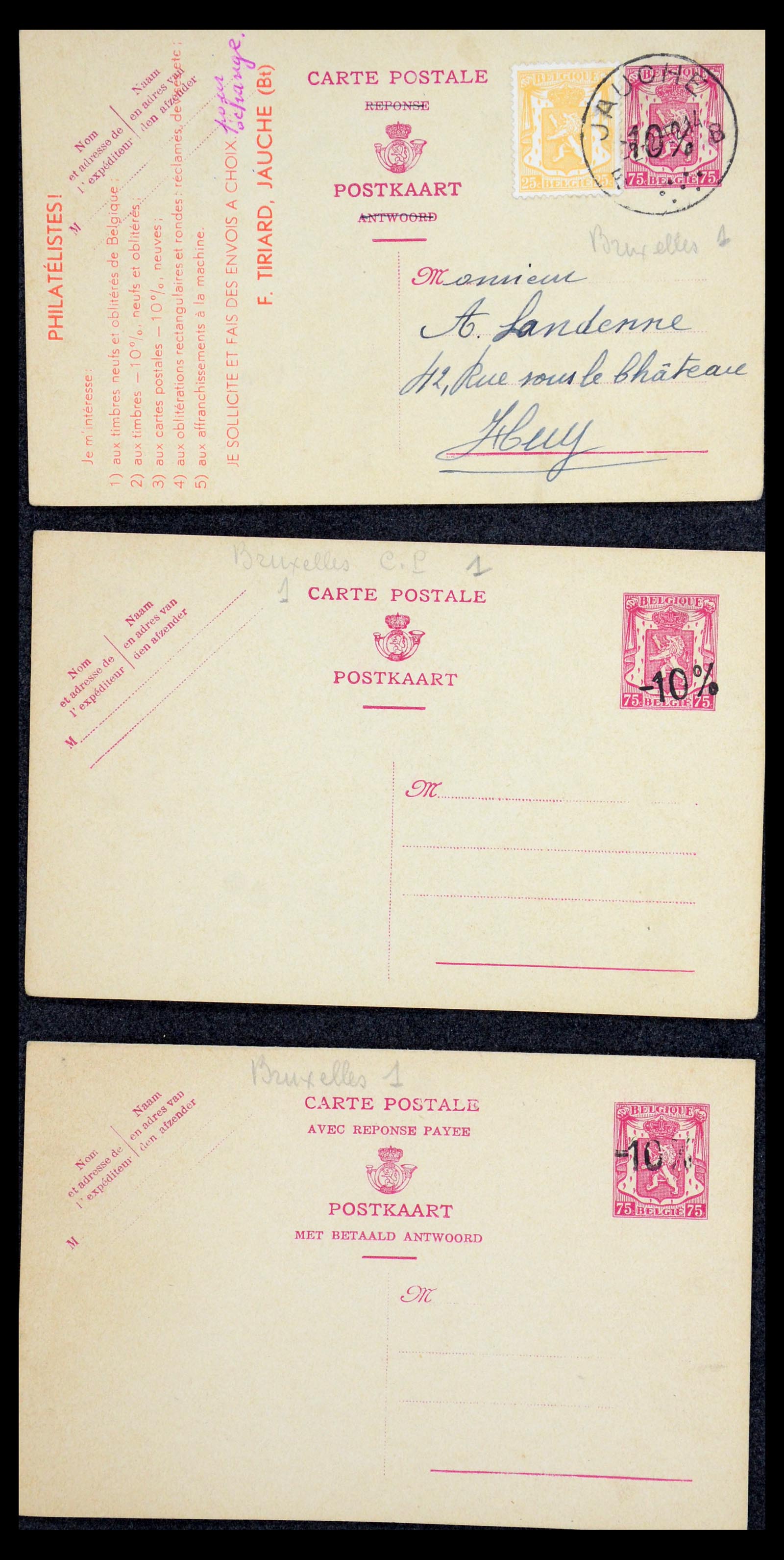 35733 198 - Stamp Collection 35733 Belgium 1946 -10% overprints.