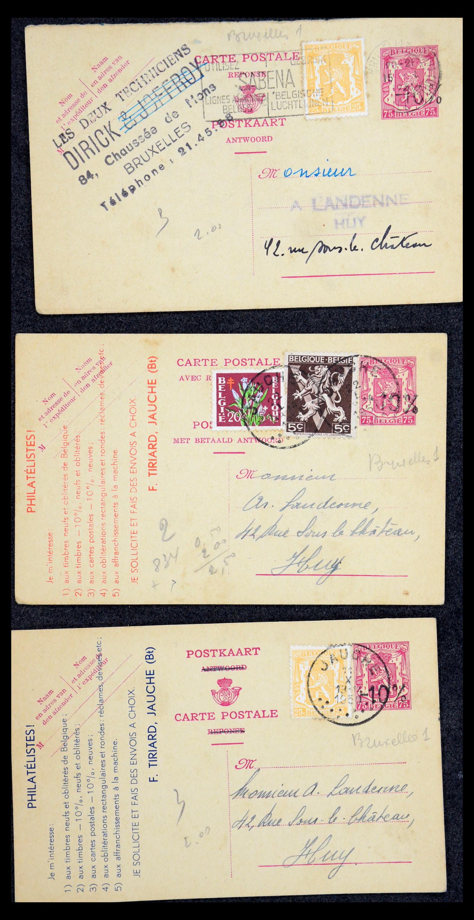 35733 199 - Stamp Collection 35733 Belgium 1946 -10% overprints.