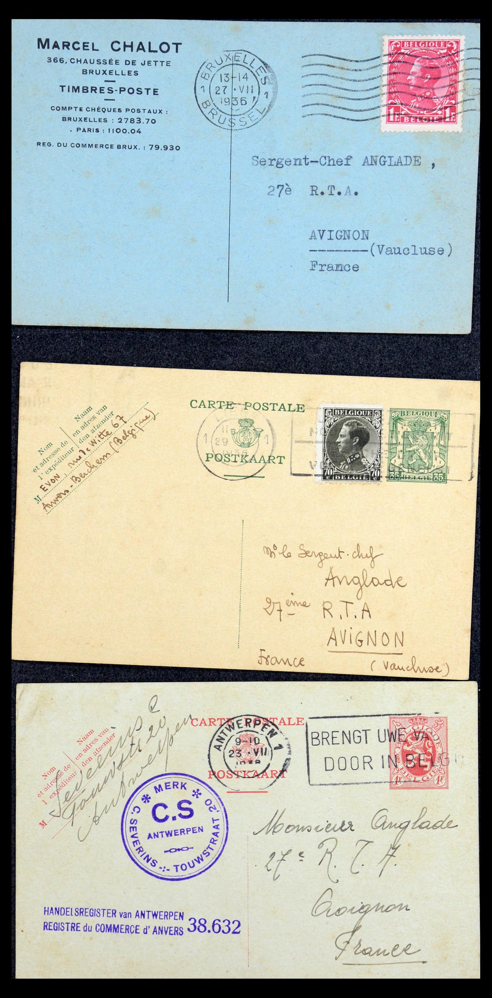 35733 200 - Stamp Collection 35733 Belgium 1946 -10% overprints.