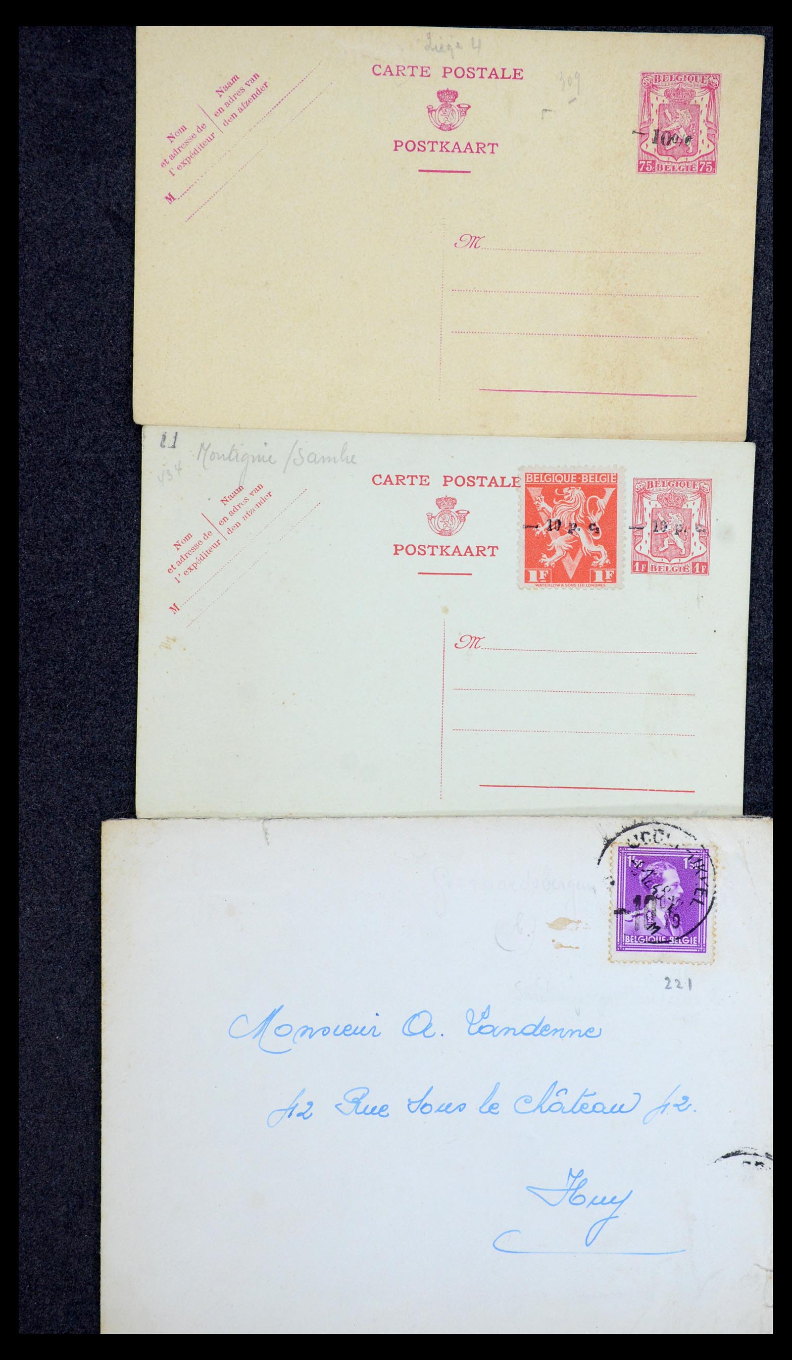 35733 206 - Stamp Collection 35733 Belgium 1946 -10% overprints.