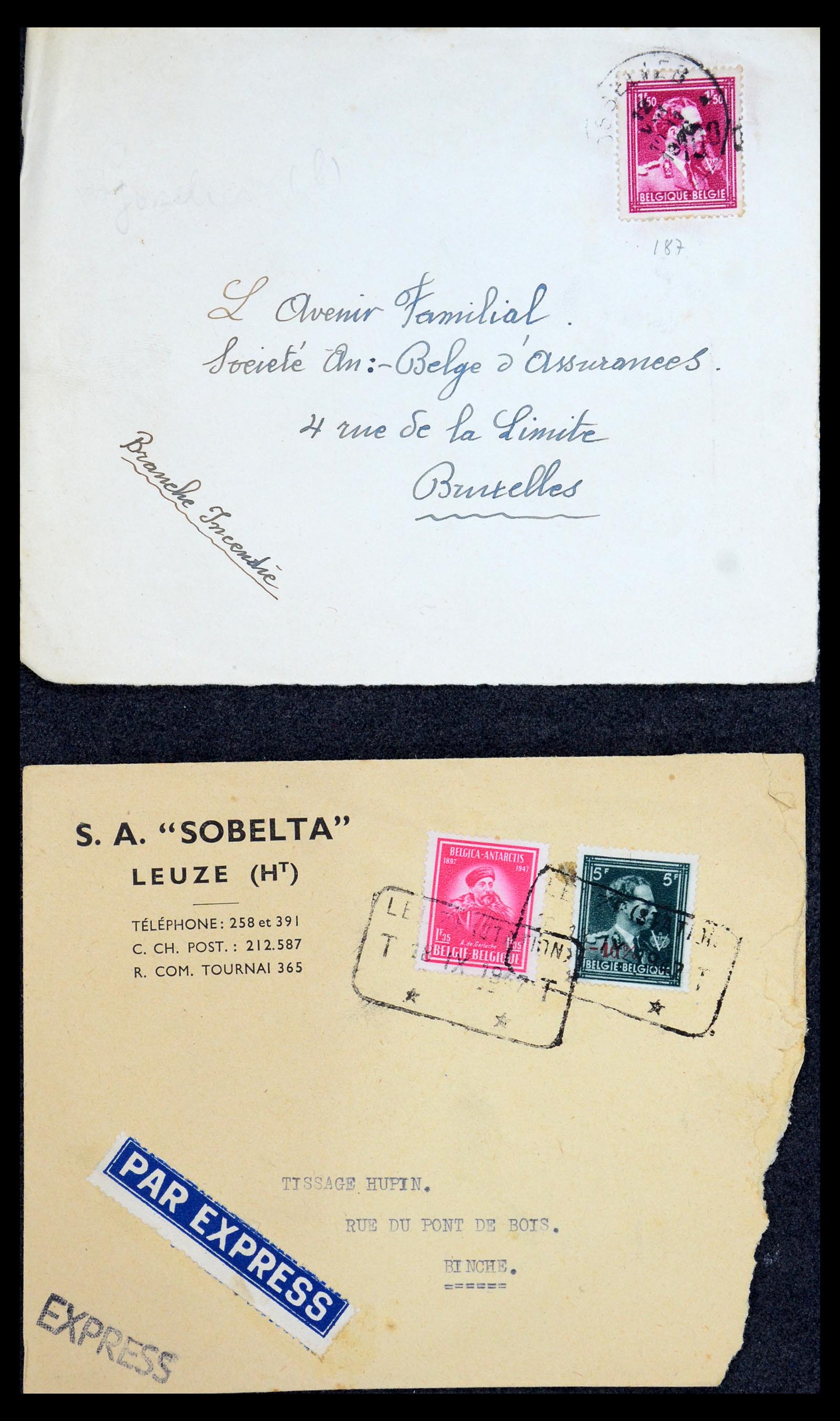 35733 207 - Stamp Collection 35733 Belgium 1946 -10% overprints.