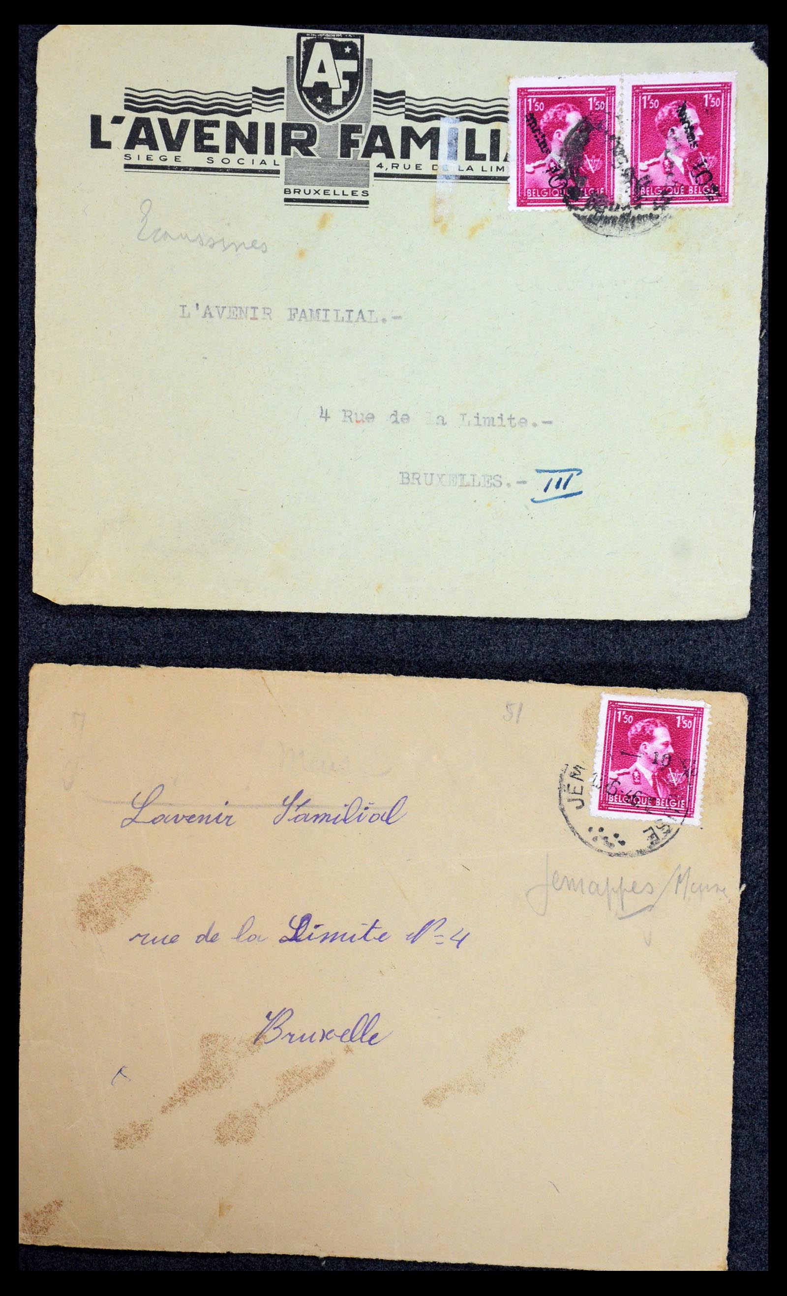 35733 208 - Stamp Collection 35733 Belgium 1946 -10% overprints.