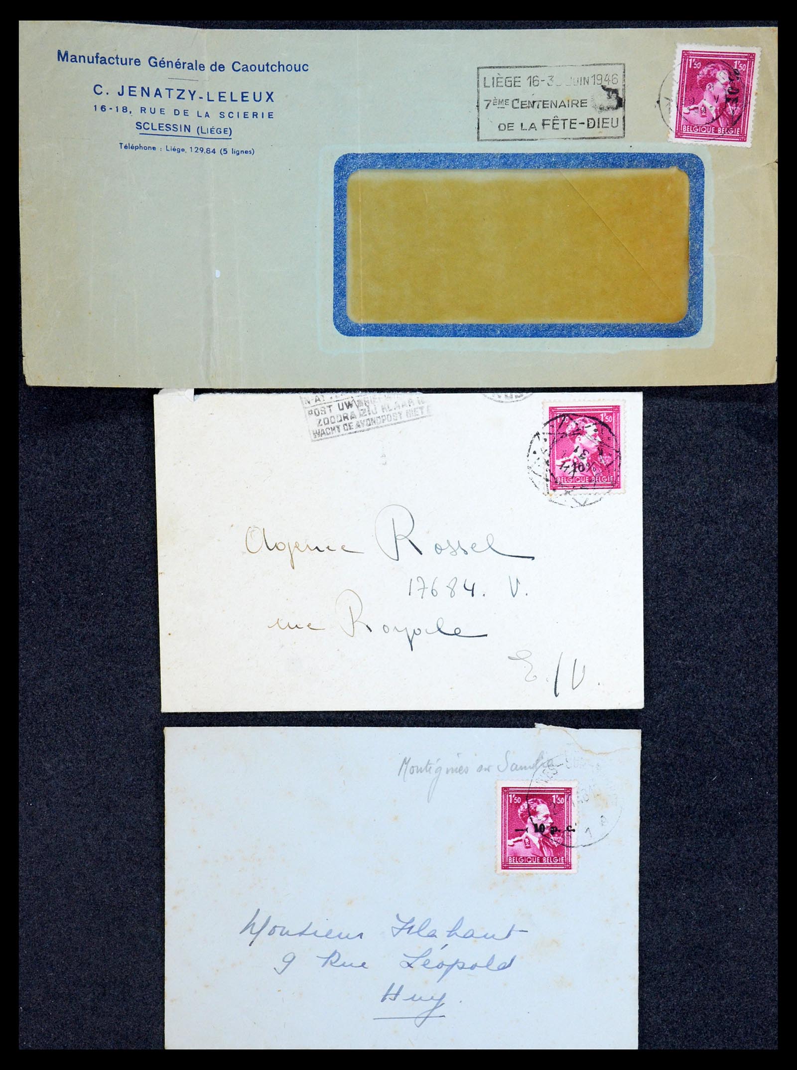 35733 211 - Stamp Collection 35733 Belgium 1946 -10% overprints.
