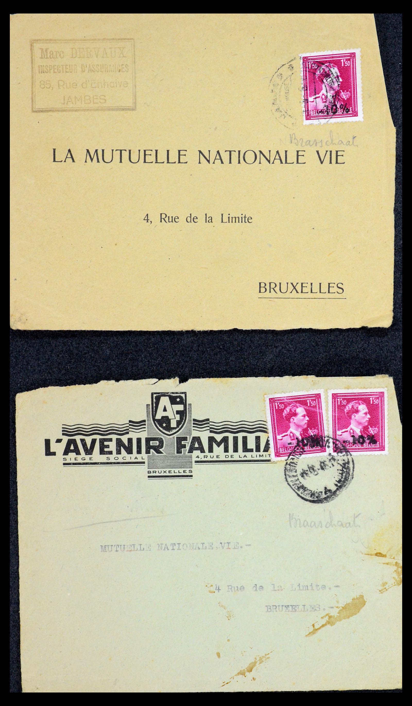 35733 213 - Stamp Collection 35733 Belgium 1946 -10% overprints.