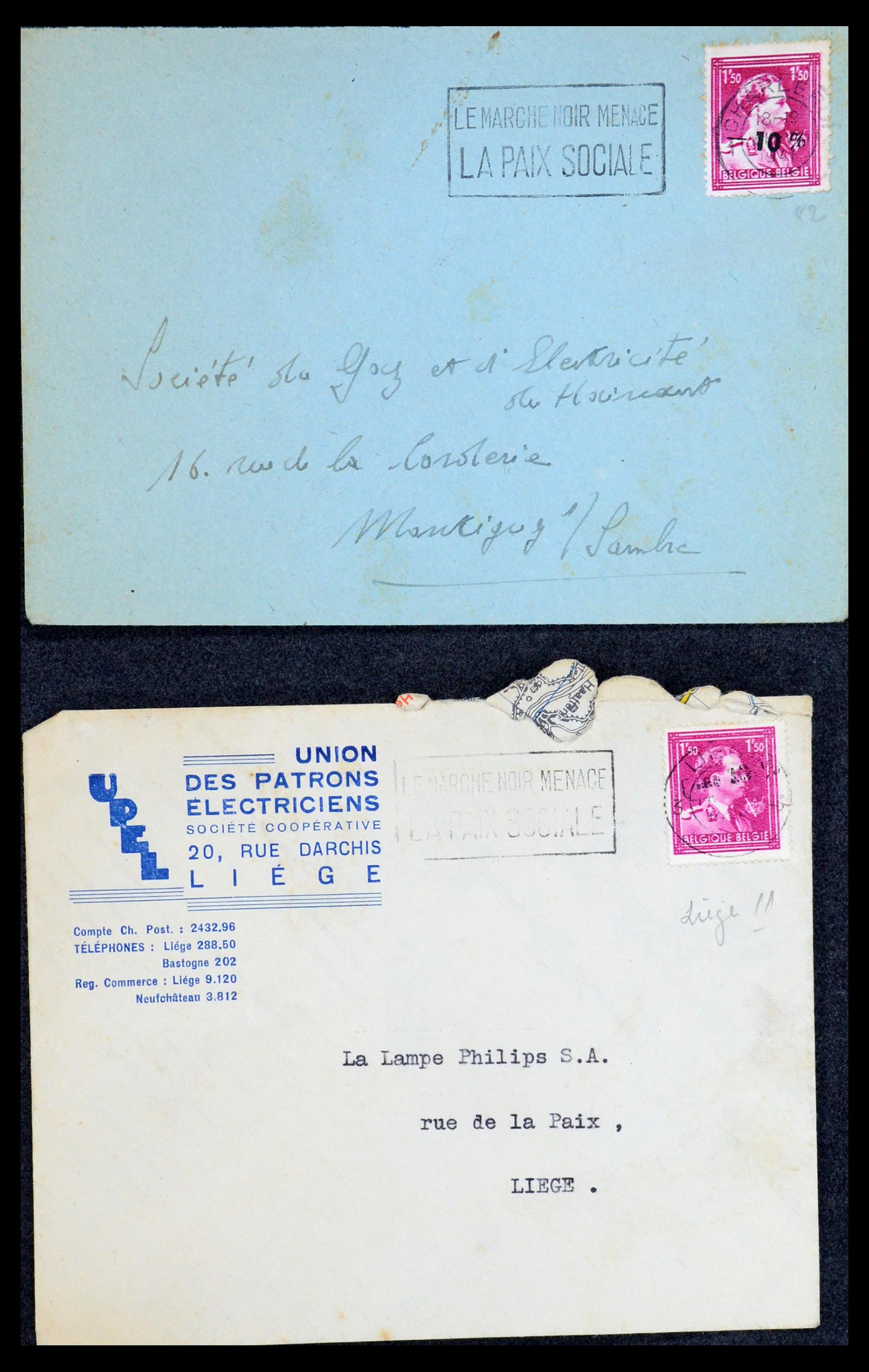35733 215 - Stamp Collection 35733 Belgium 1946 -10% overprints.
