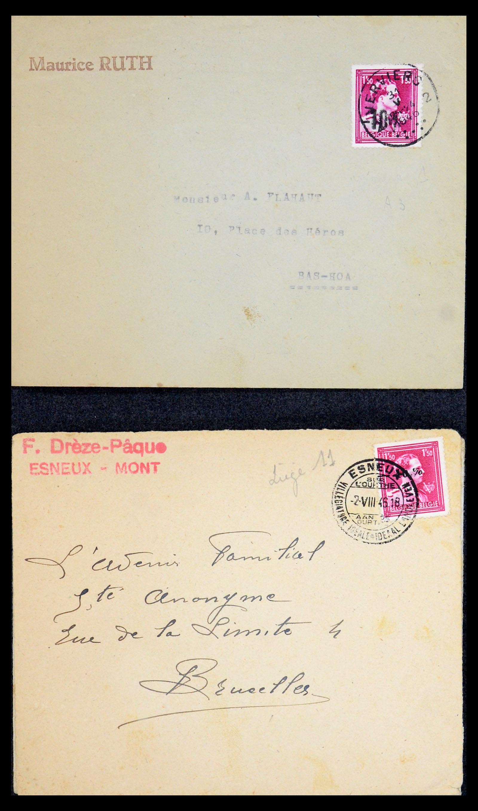 35733 216 - Stamp Collection 35733 Belgium 1946 -10% overprints.