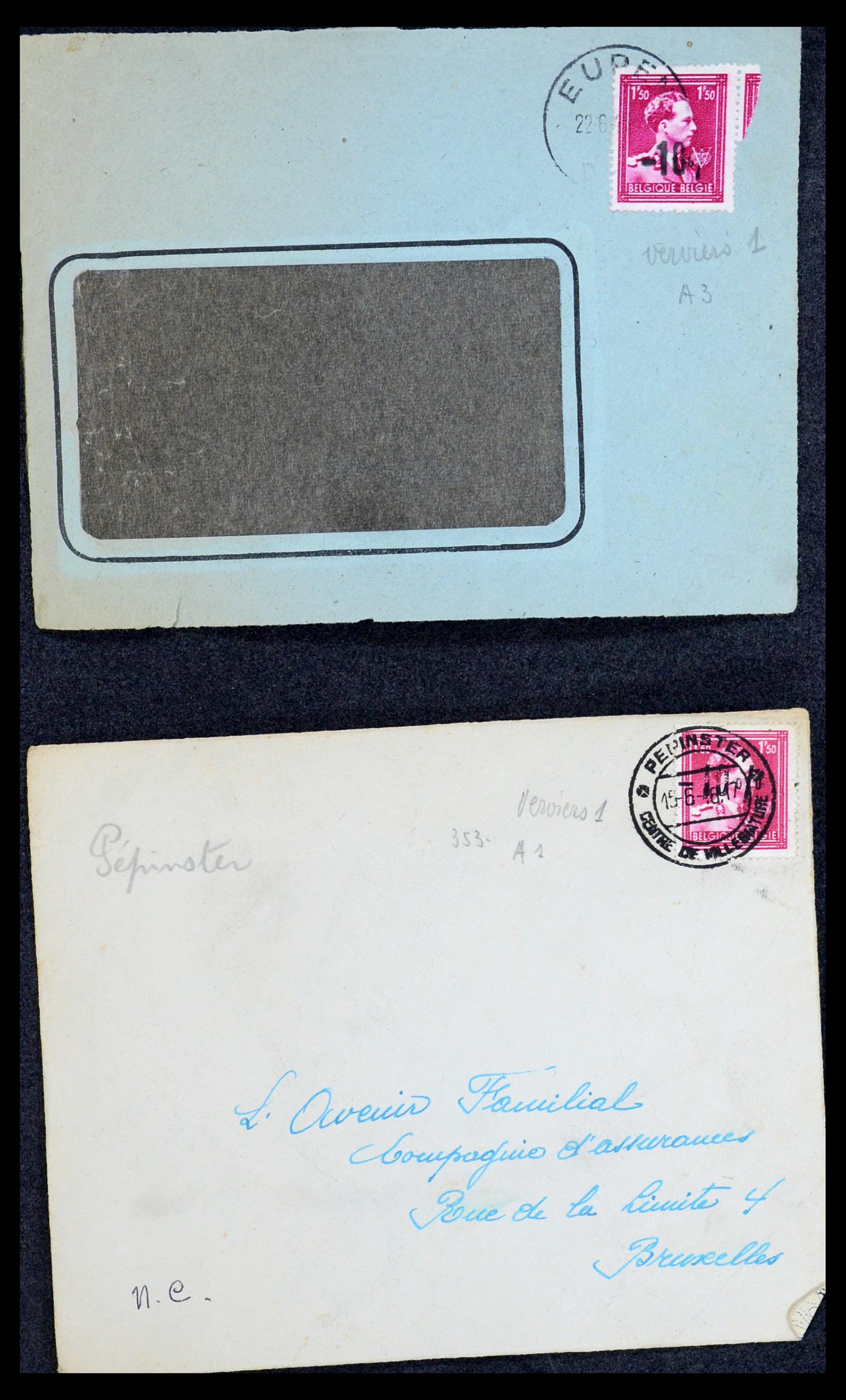 35733 217 - Stamp Collection 35733 Belgium 1946 -10% overprints.