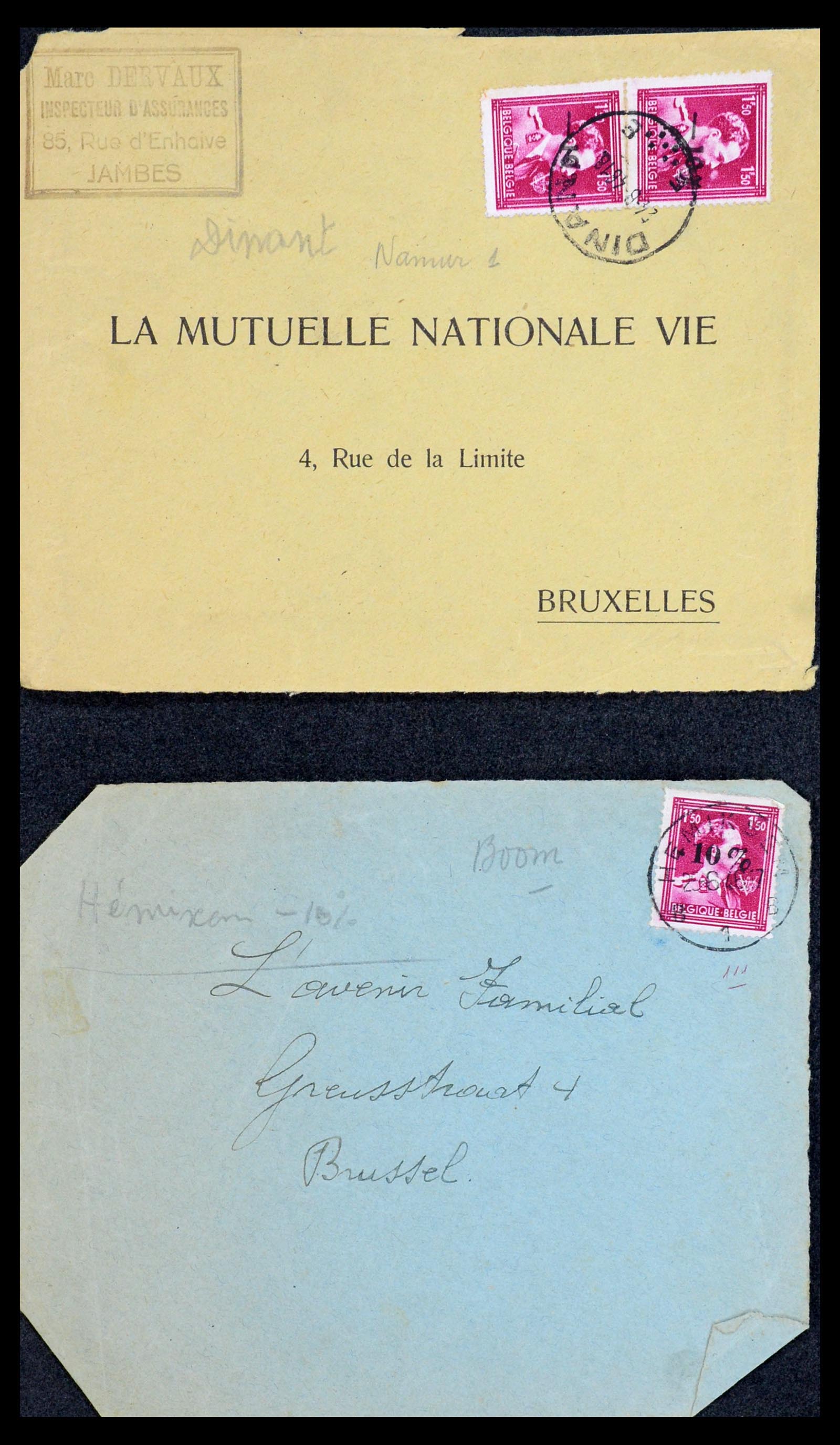 35733 219 - Stamp Collection 35733 Belgium 1946 -10% overprints.