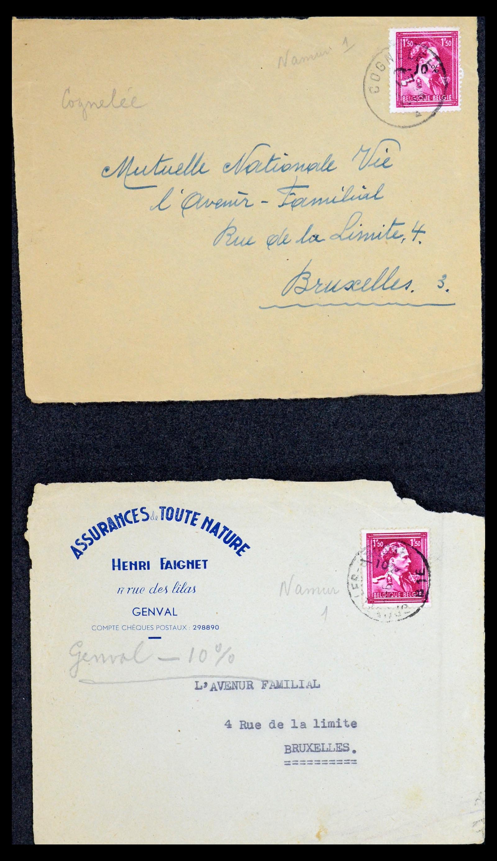 35733 223 - Stamp Collection 35733 Belgium 1946 -10% overprints.