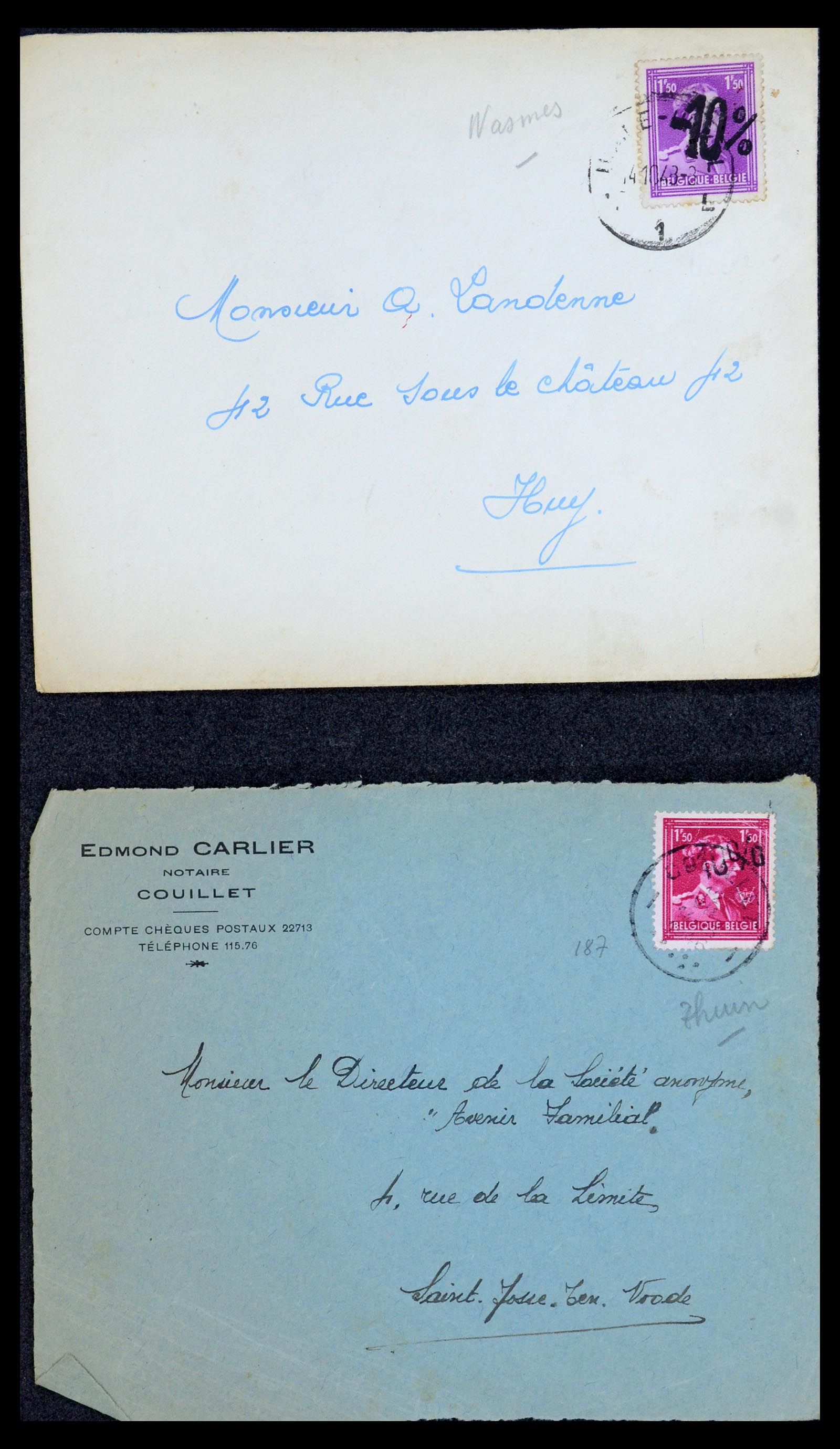 35733 224 - Stamp Collection 35733 Belgium 1946 -10% overprints.