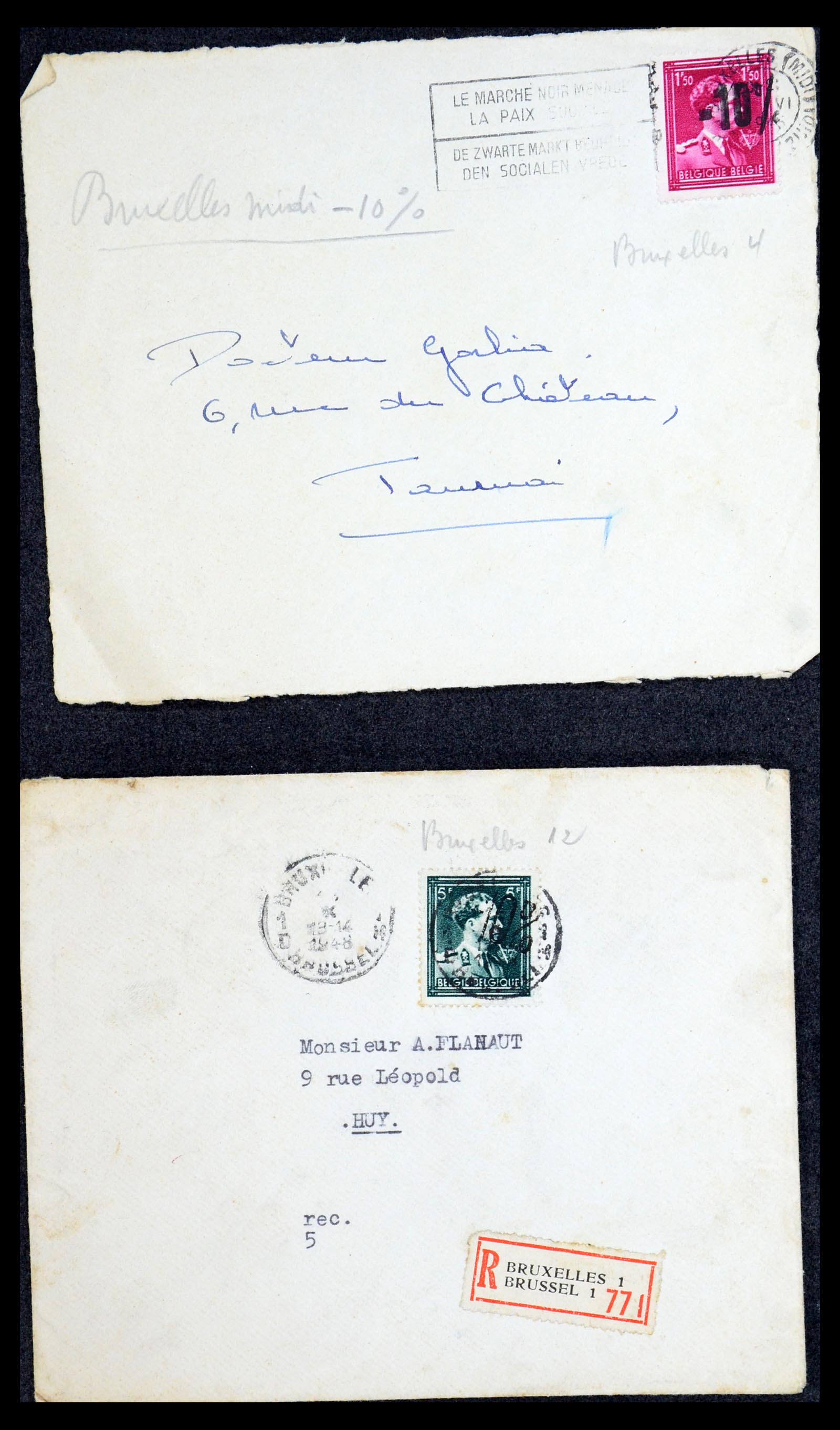 35733 230 - Stamp Collection 35733 Belgium 1946 -10% overprints.