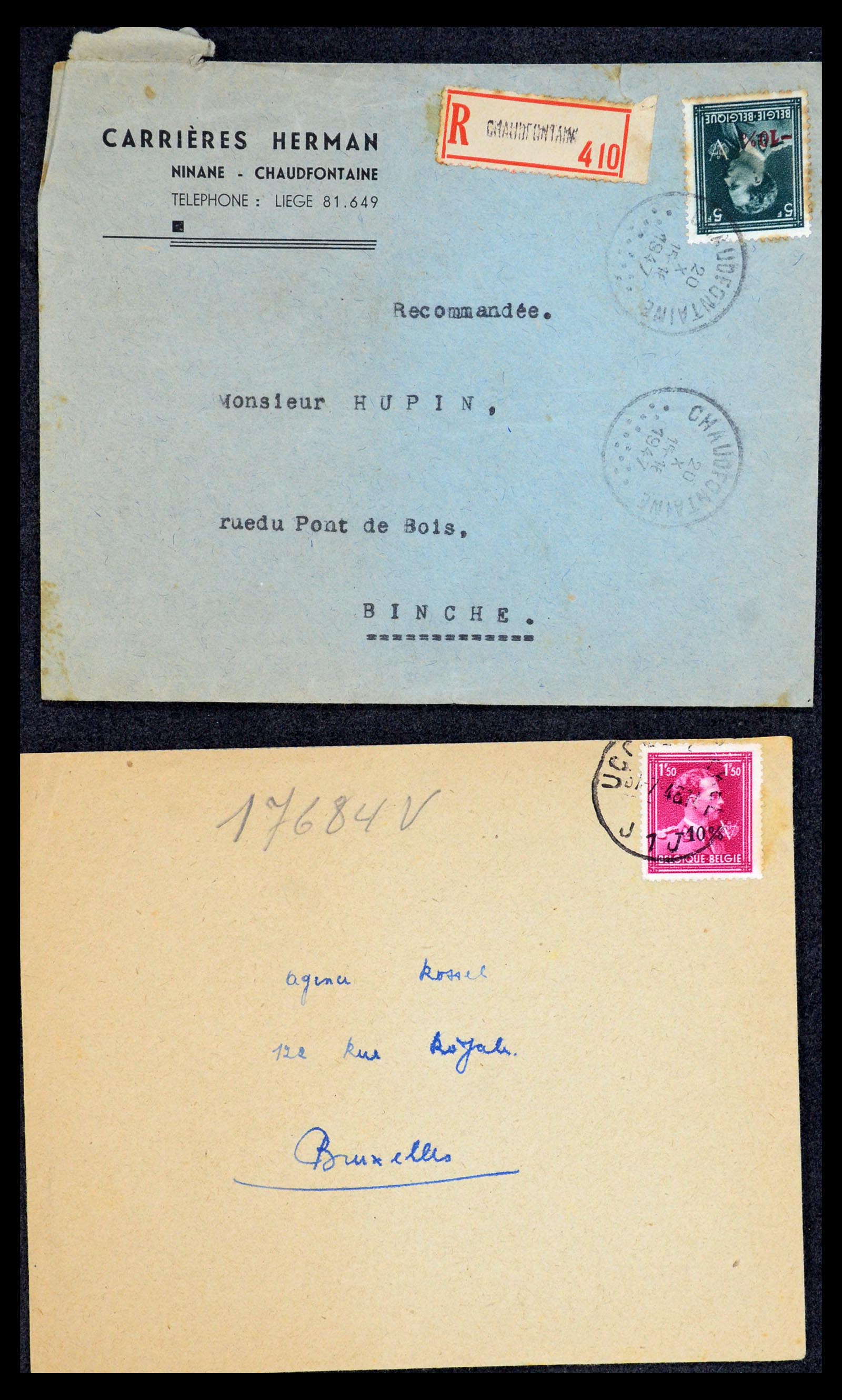 35733 233 - Stamp Collection 35733 Belgium 1946 -10% overprints.