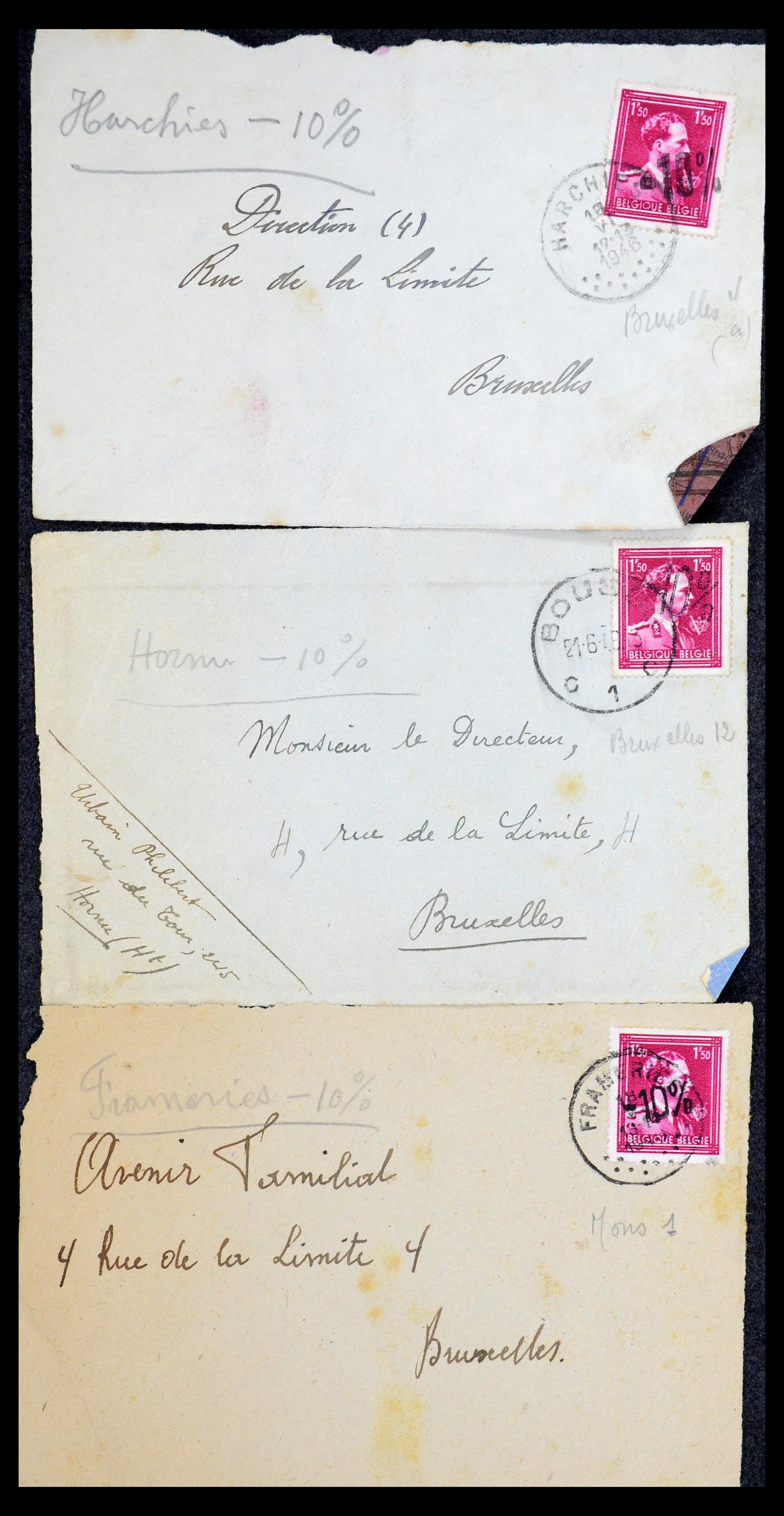 35733 235 - Stamp Collection 35733 Belgium 1946 -10% overprints.