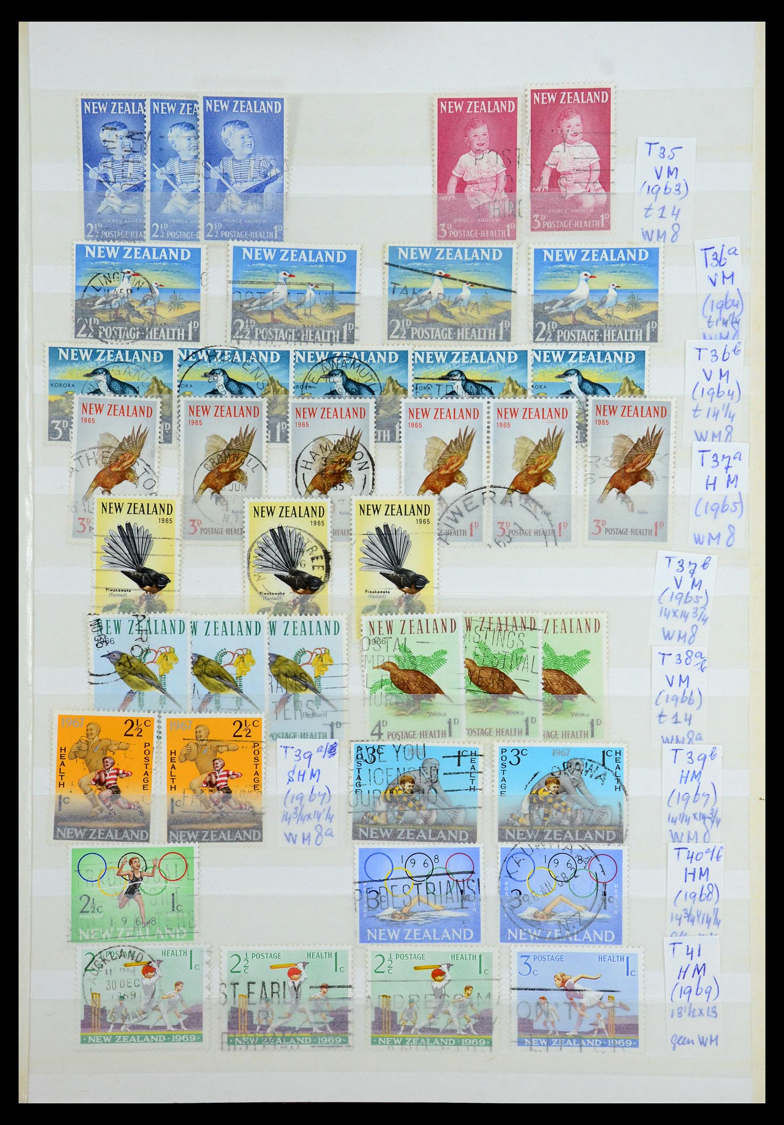 35735 053 - Postzegelverzameling 35735 Nieuw Zeeland 1856-2000.