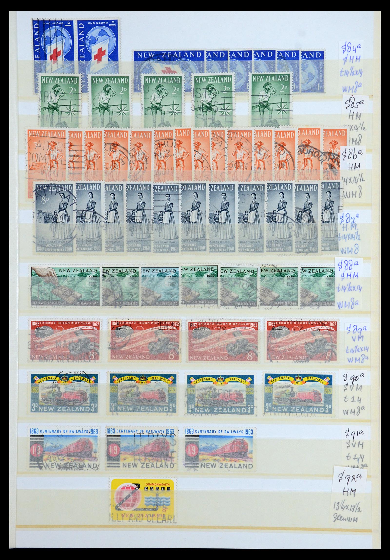 35735 073 - Postzegelverzameling 35735 Nieuw Zeeland 1856-2000.